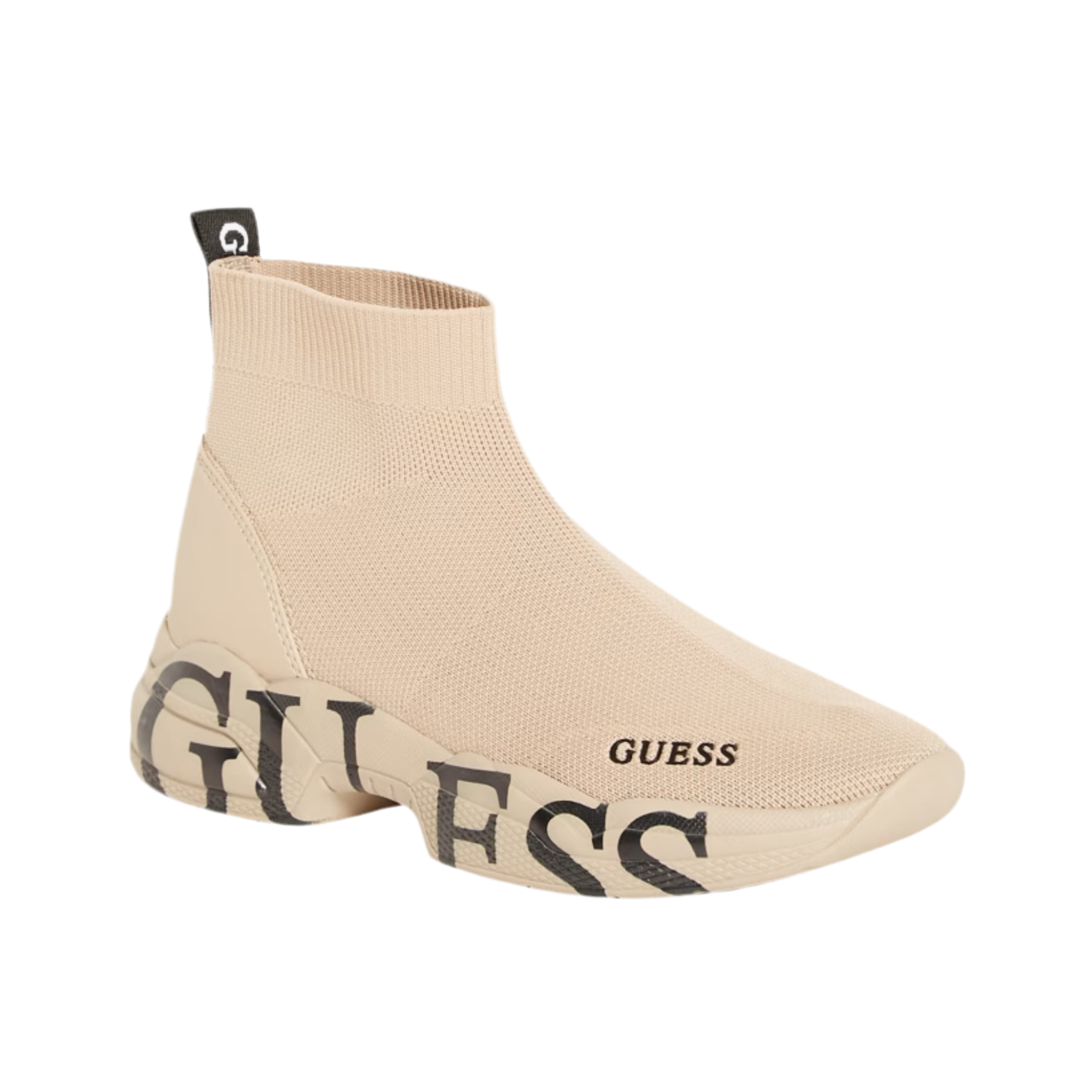 Guess Women Pause Logo Knit - Beige