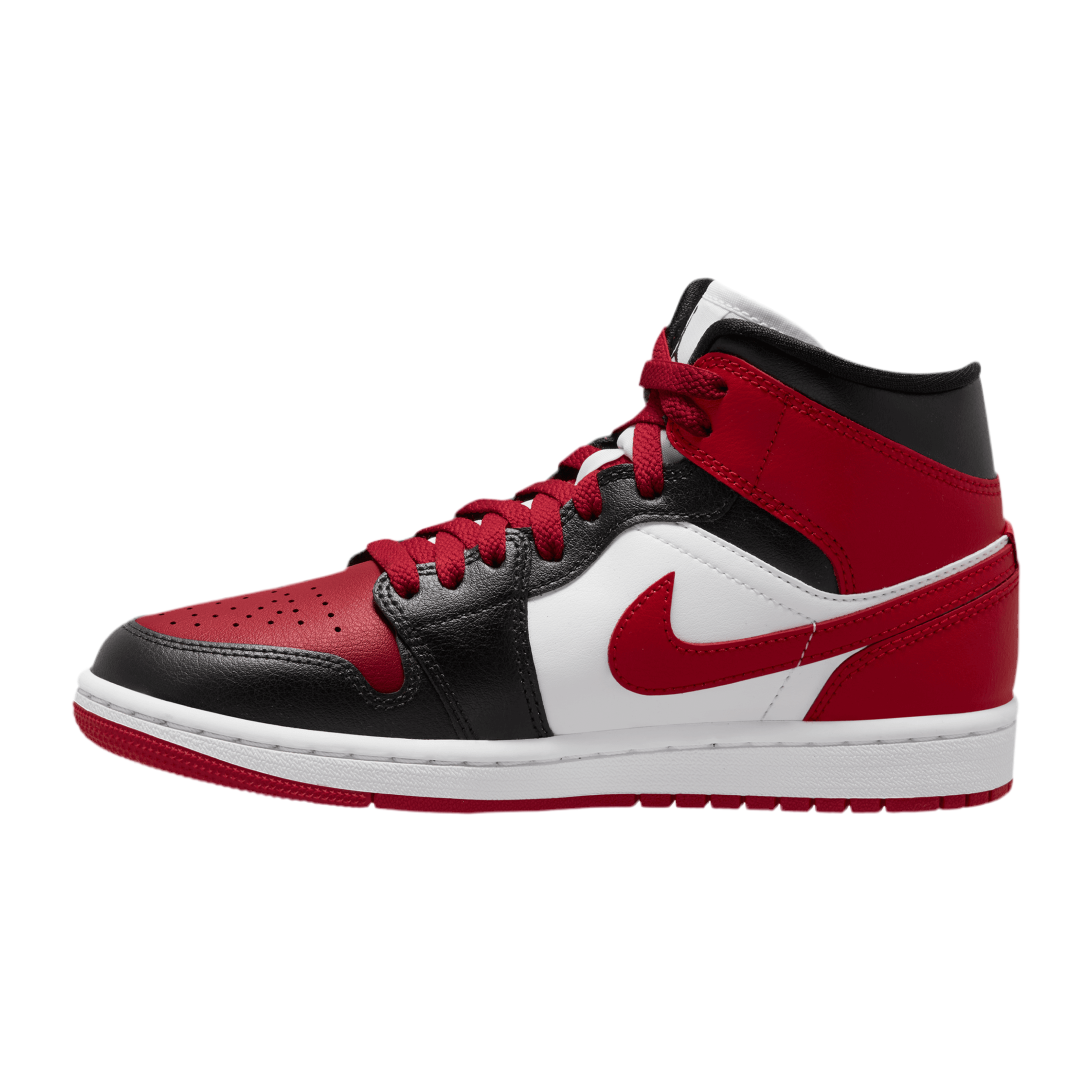 Nike Women's Jordan 1 Mid SE - Red White Black