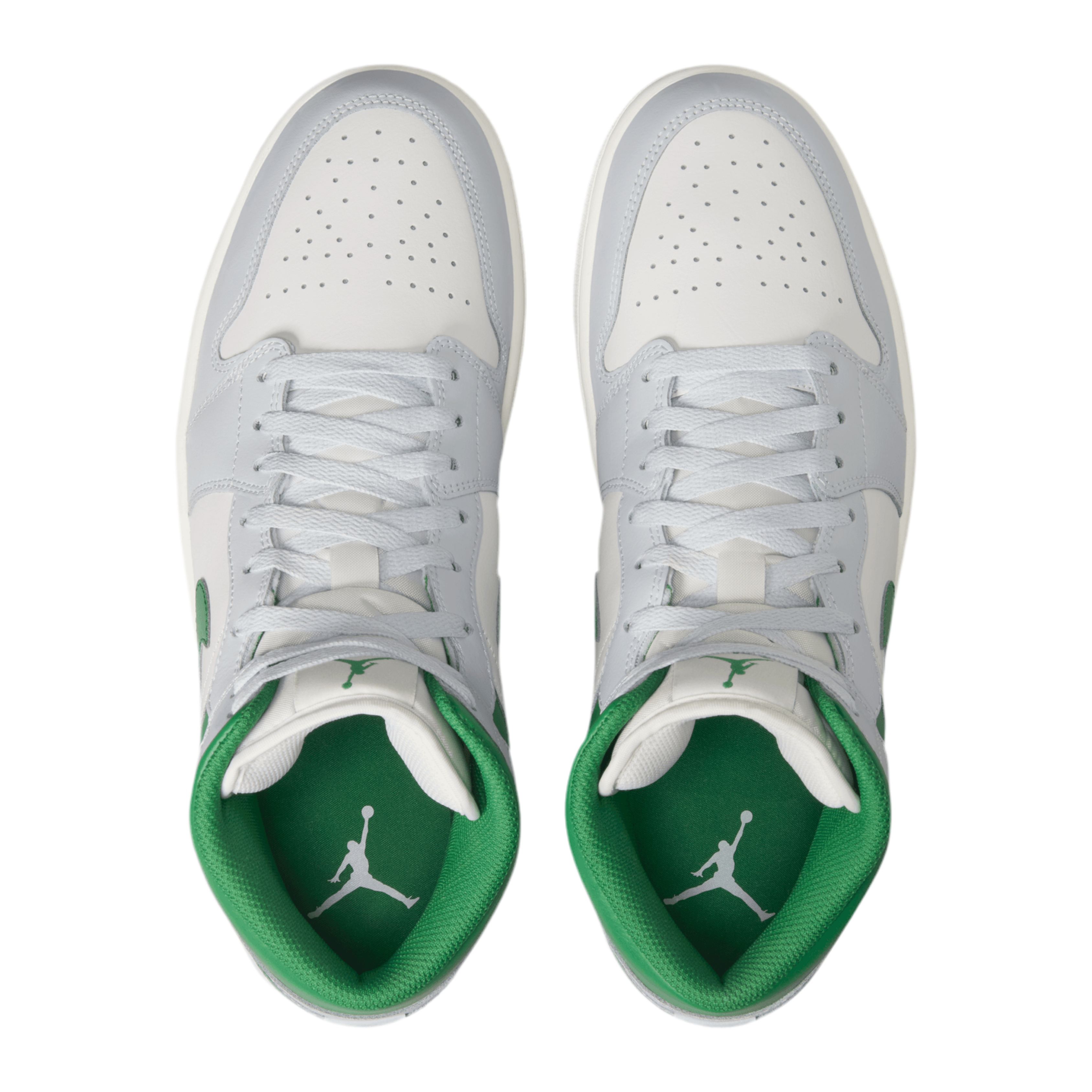 Nike Men Air Jordan 1 Mid - Pine Green Platinum