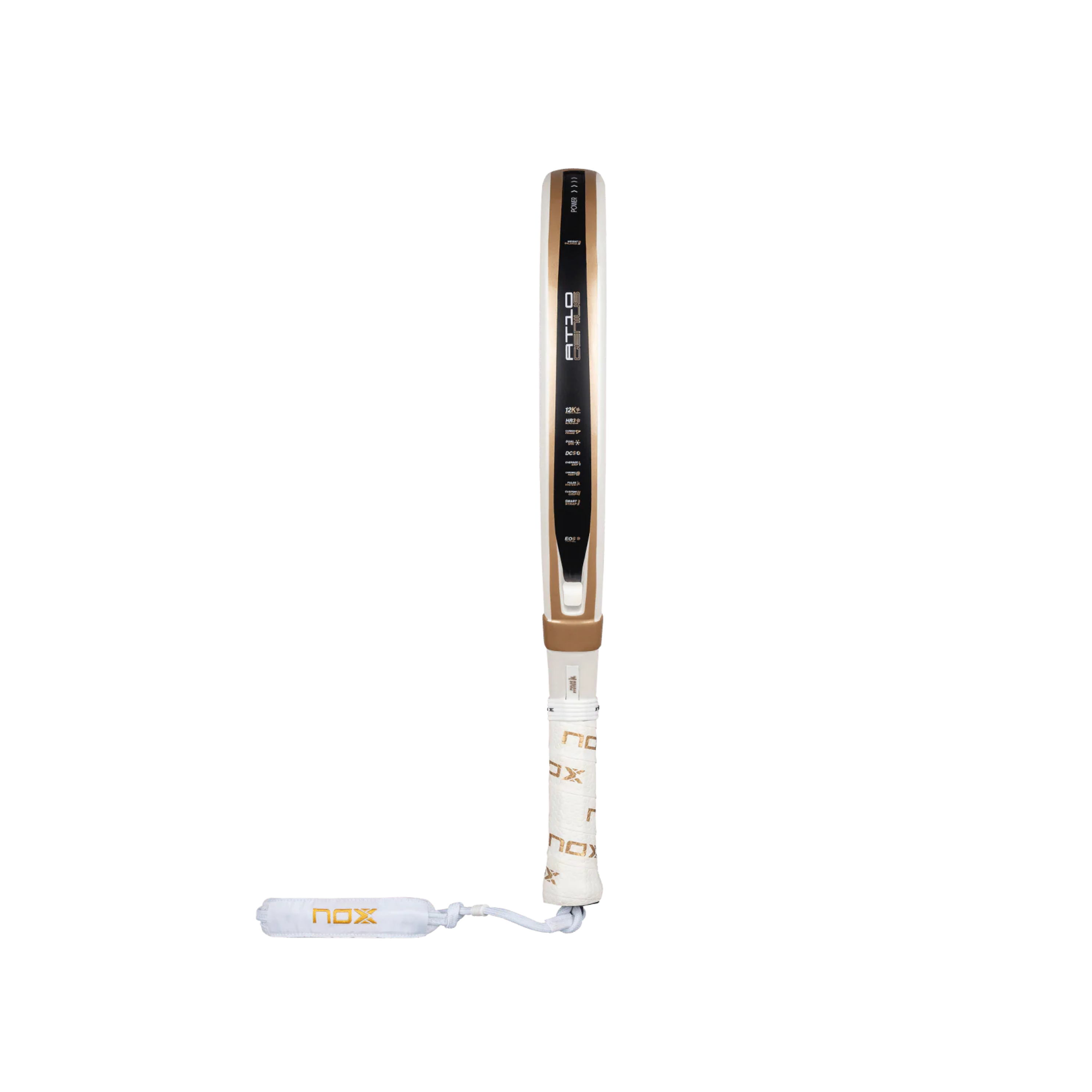 Nox AT10 Luxury Genius 12K Alum Xtrem 2026 Padel Racket - White Gold