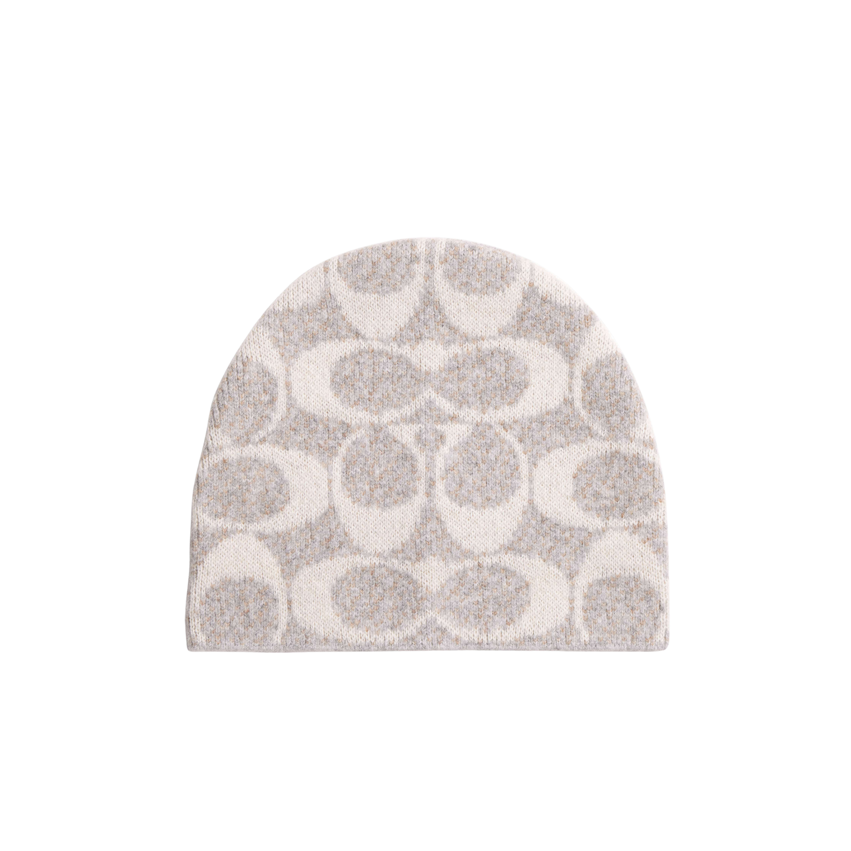 Coach Maxi Signature Knit Beanie - Grey Birch
