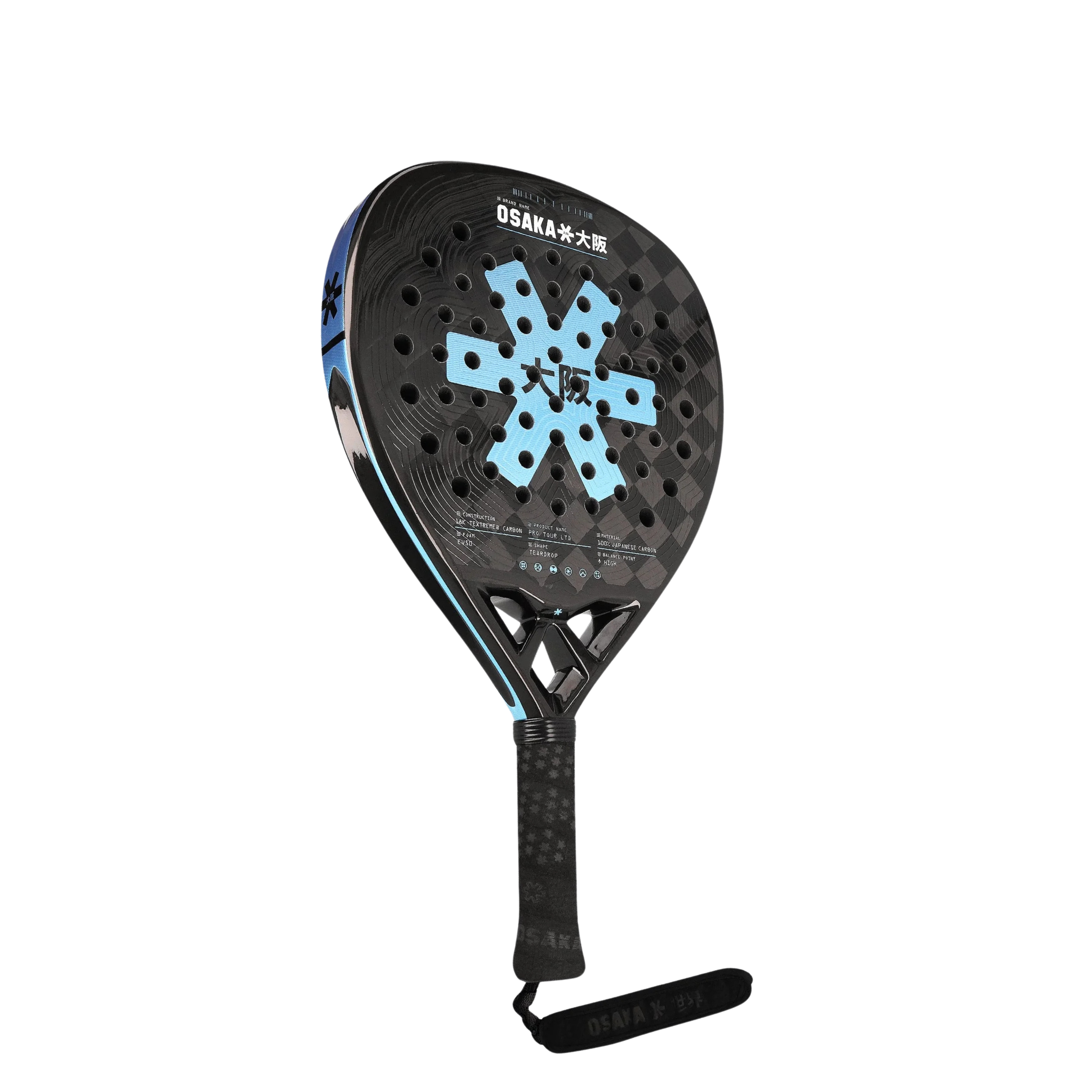 Osaka Pro Tour LTD Power Padel Racket - Silver Lake Blue