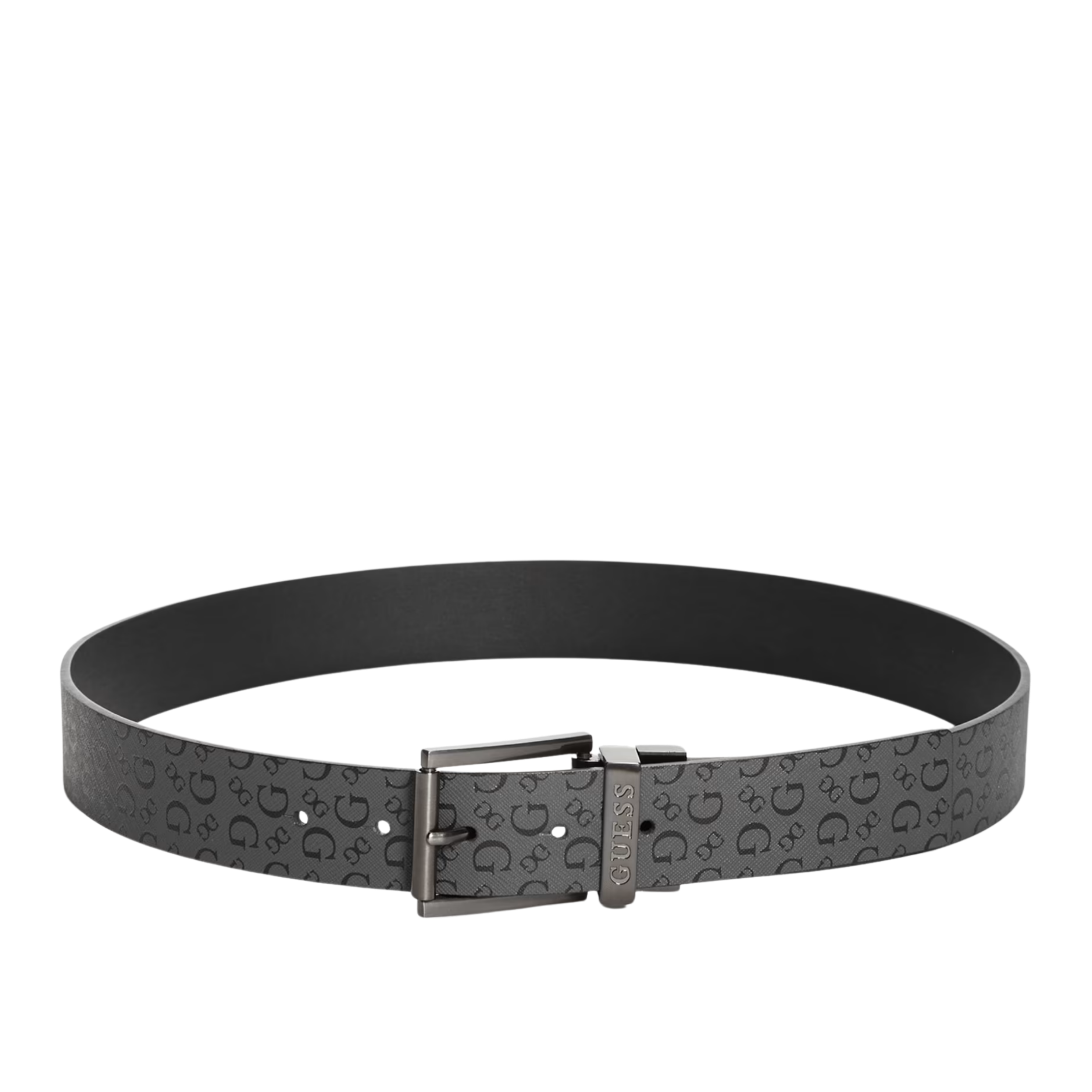 Guess Men Logo Reversible Belt - Black