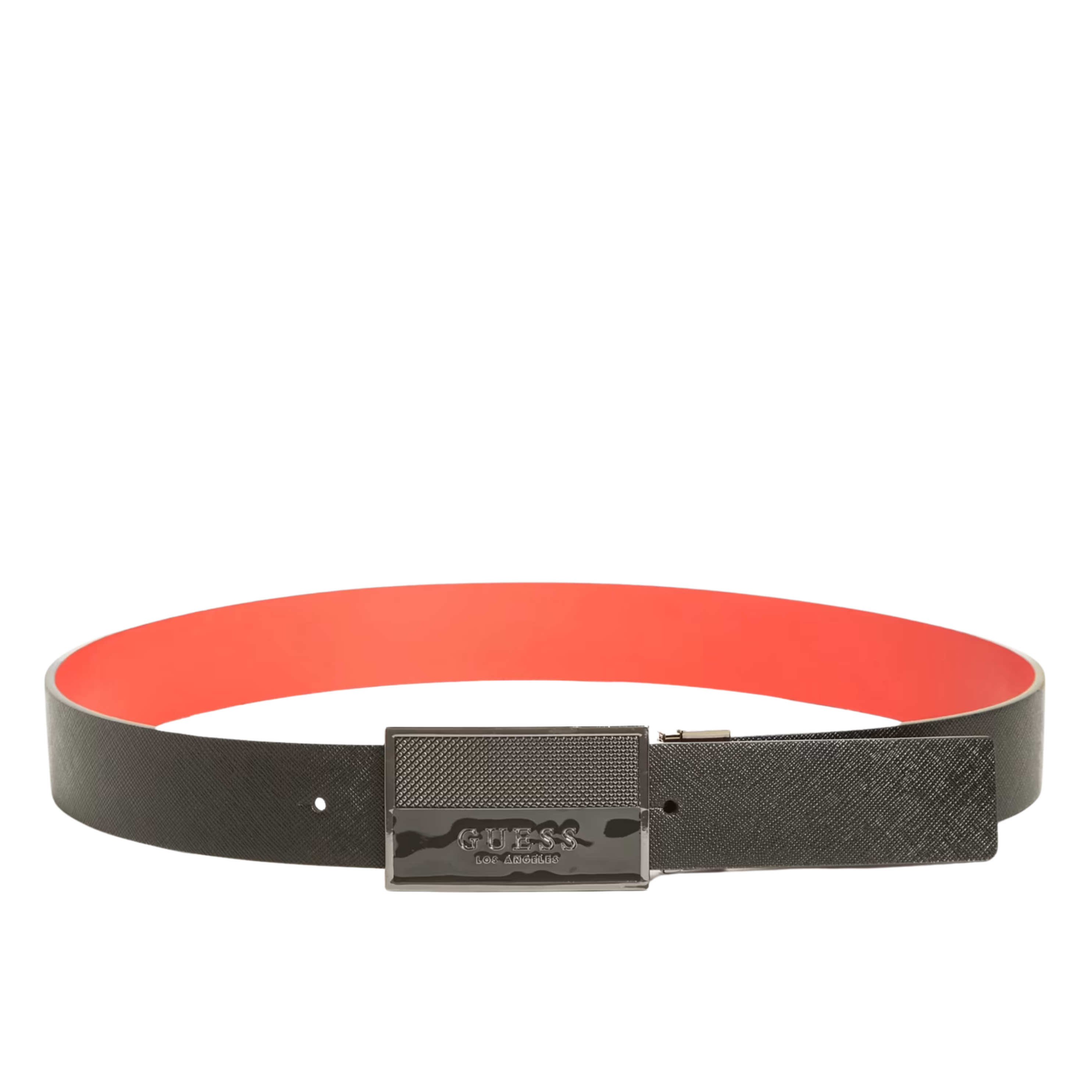 Guess Men Enamel Logo Plaque Belt - MultipleColors