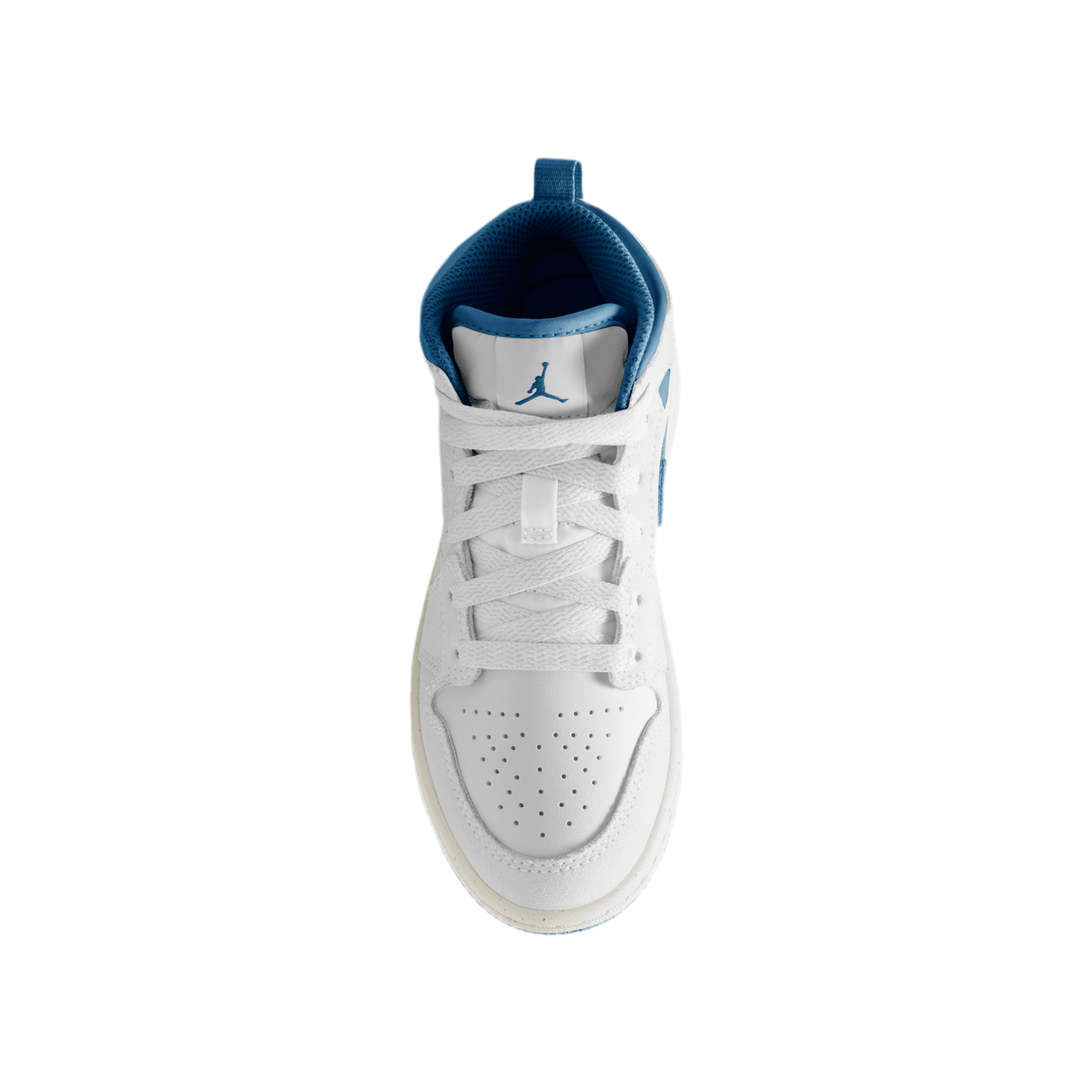Nike Kids Jordan AJ 1 Mid - White Industrial Blue