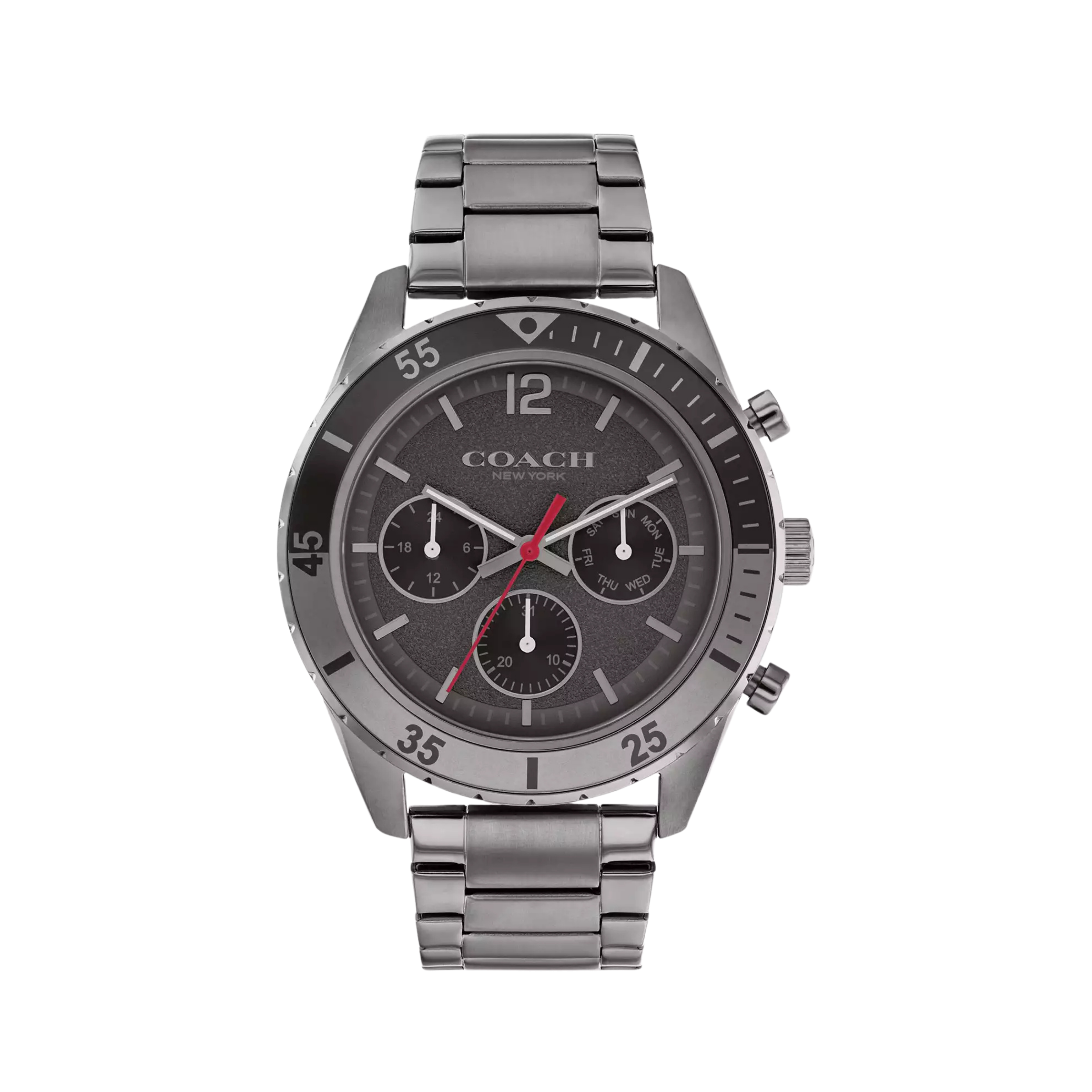 COACH Men Cole Watch 44 Mm - Dark Grey