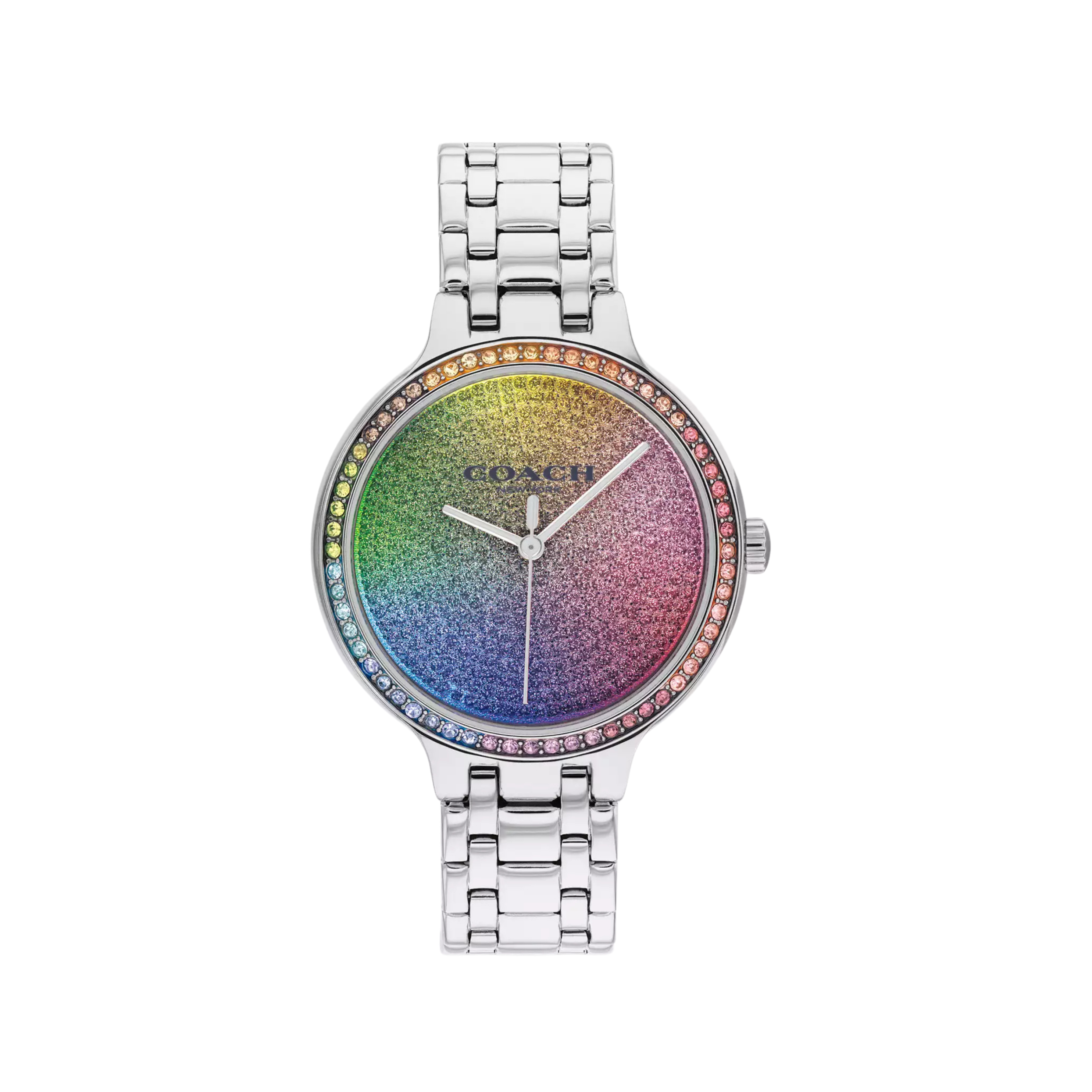 COACH Women Josie Watch 34 Mm - Rainbow Silver