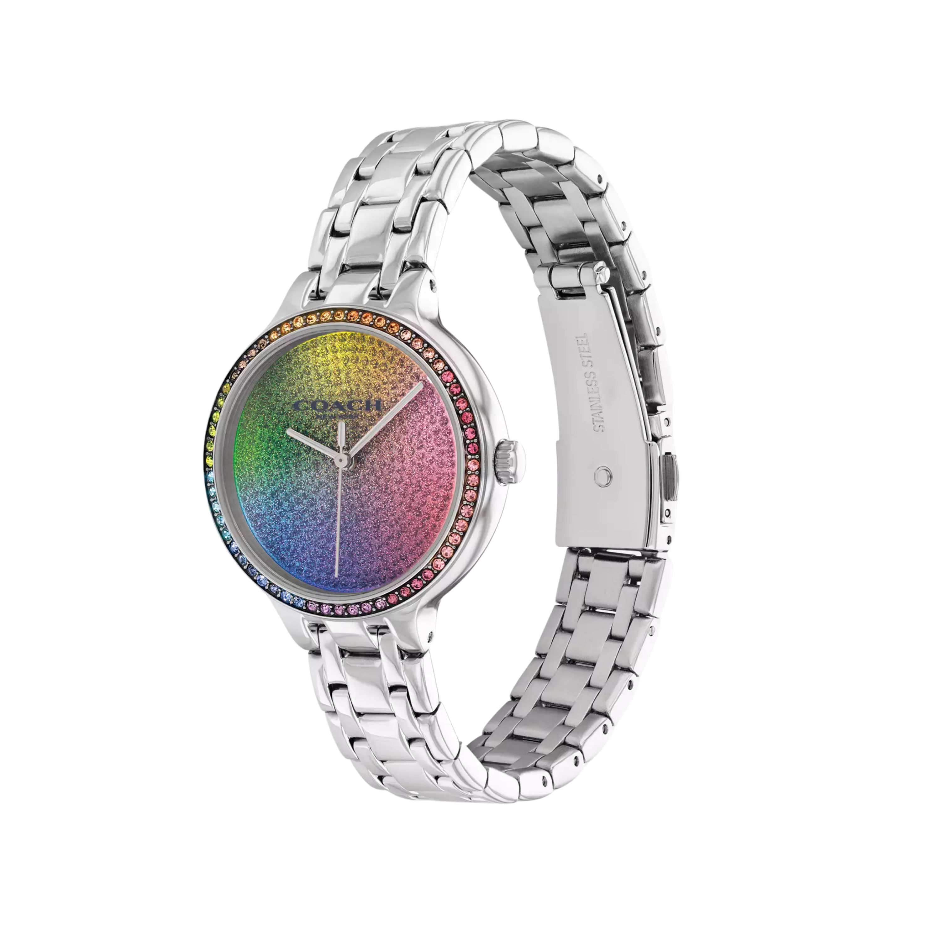 COACH Women Josie Watch 34 Mm - Rainbow Silver