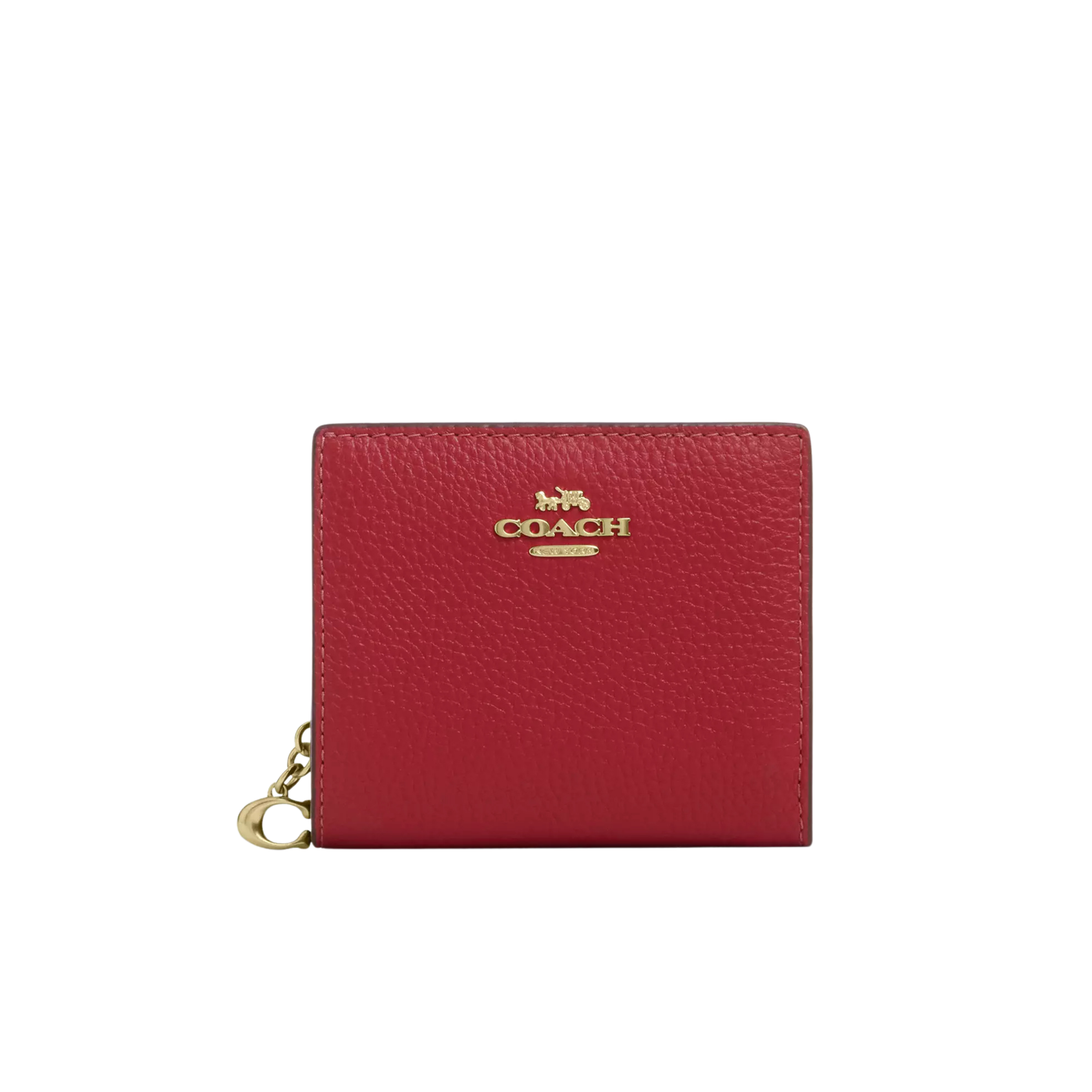 COACH Women Snap Wallet - Gold True Red
