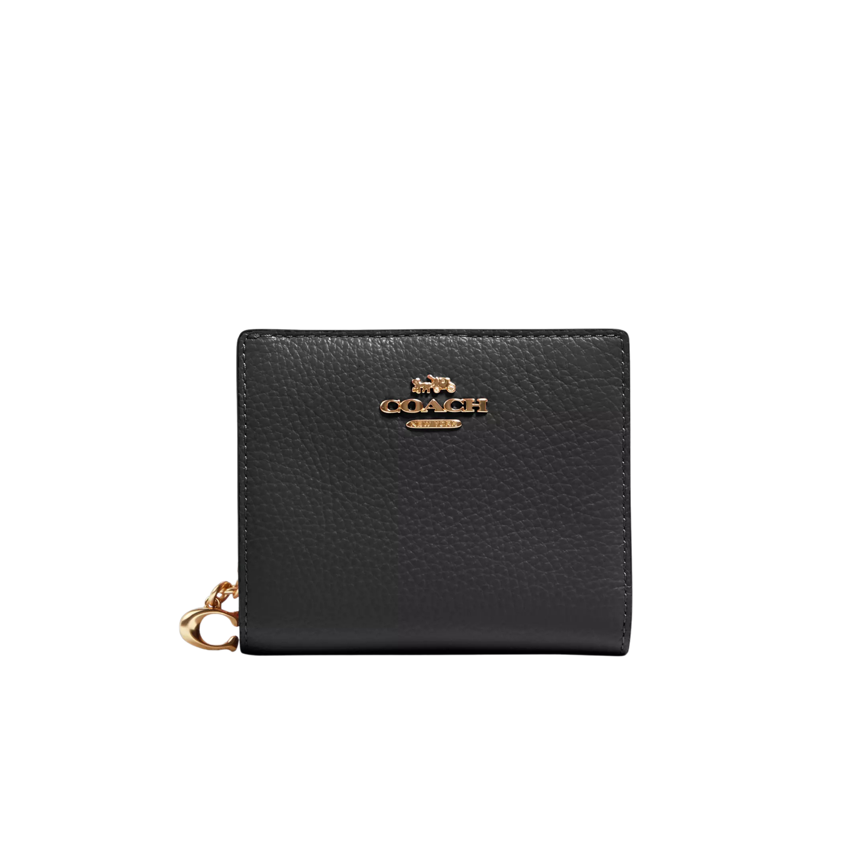COACH Women Snap Wallet - Gold Black