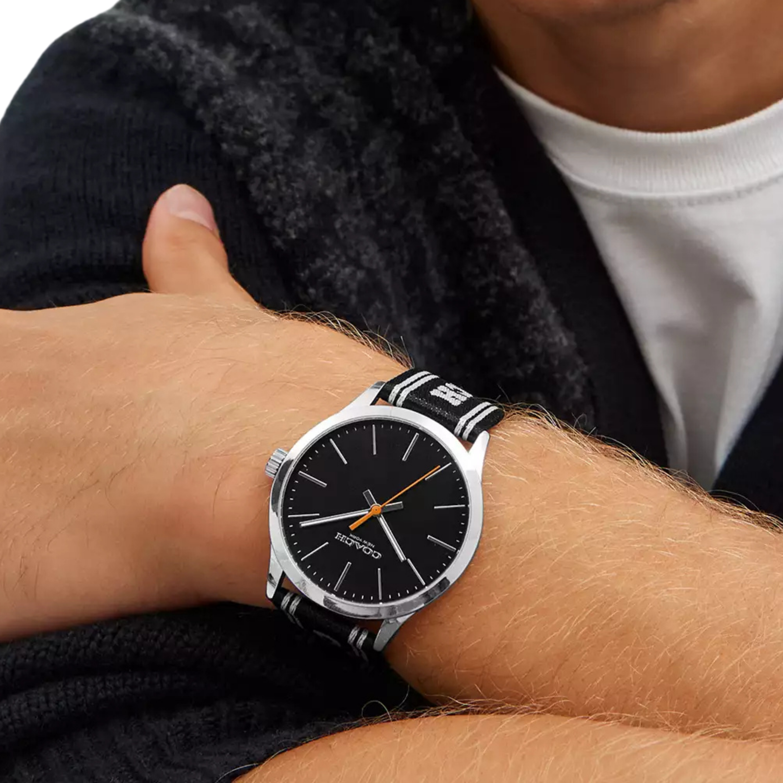 Coach Men Baxter Watch 39 Mm - Black