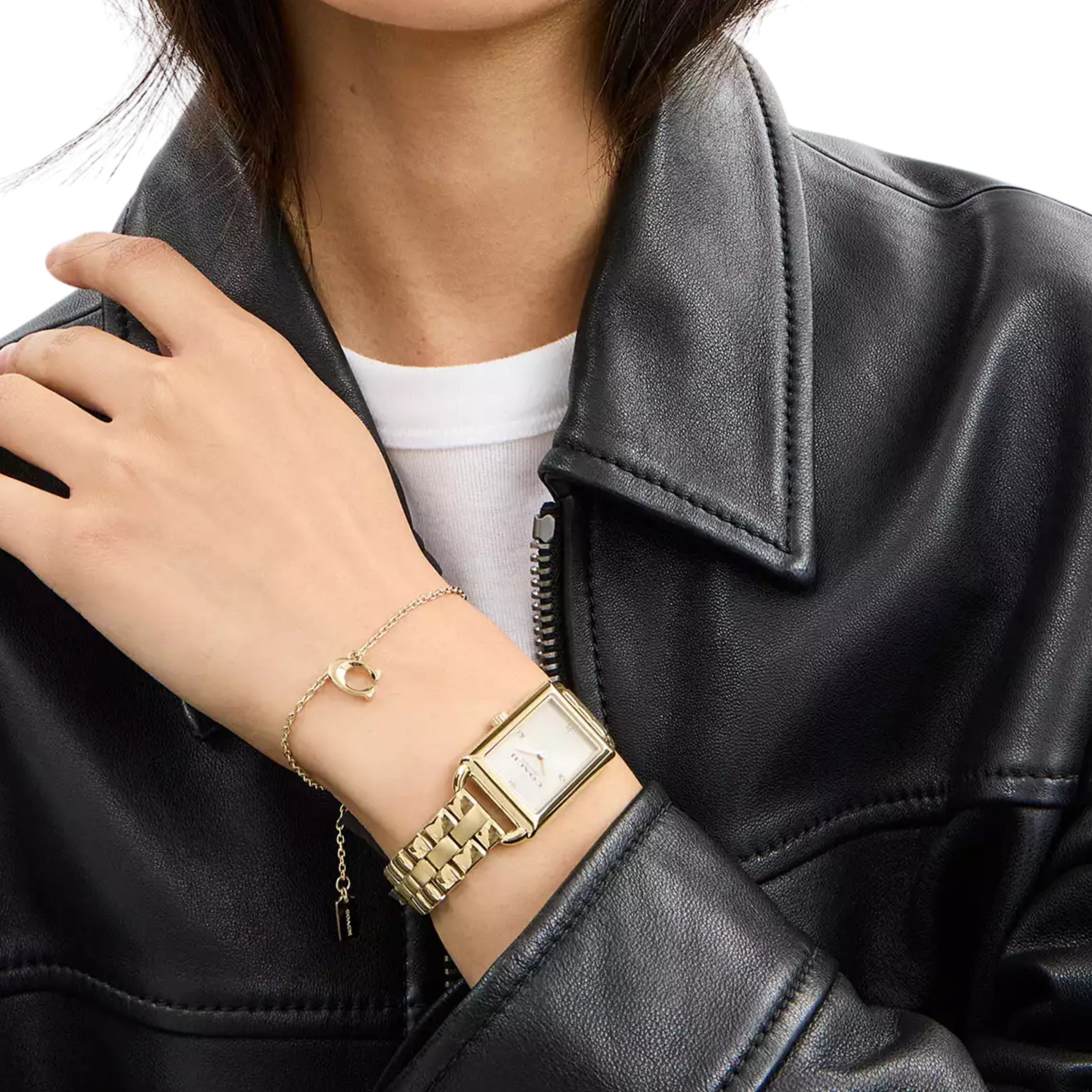 COACH Women Liz Watch Gift Set 30 Mm X 22 Mm - Gold