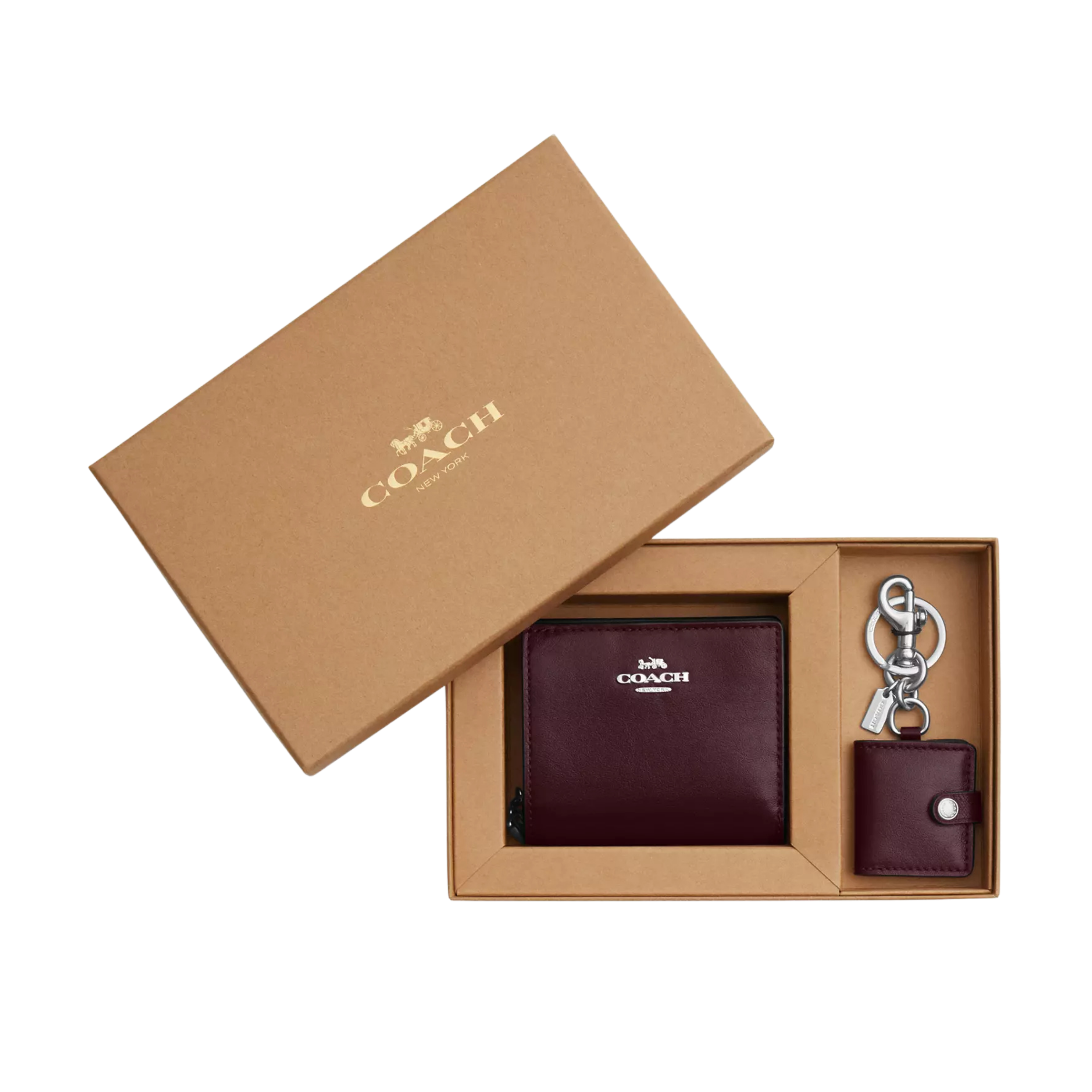 COACH Women Boxed Snap Wallet And Picture Frame - Silver