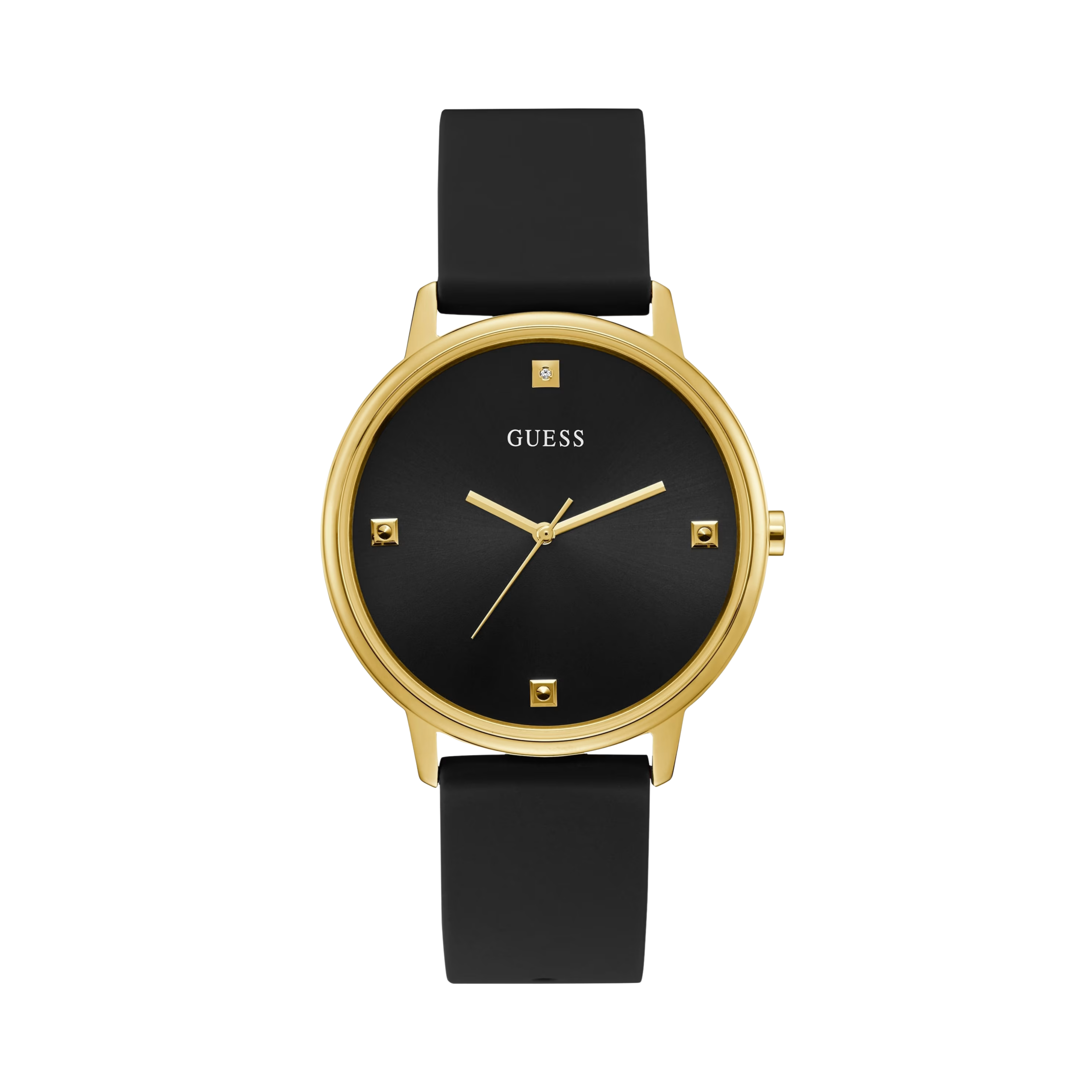 Guess Women Black and Gold-Tone Analog Watch