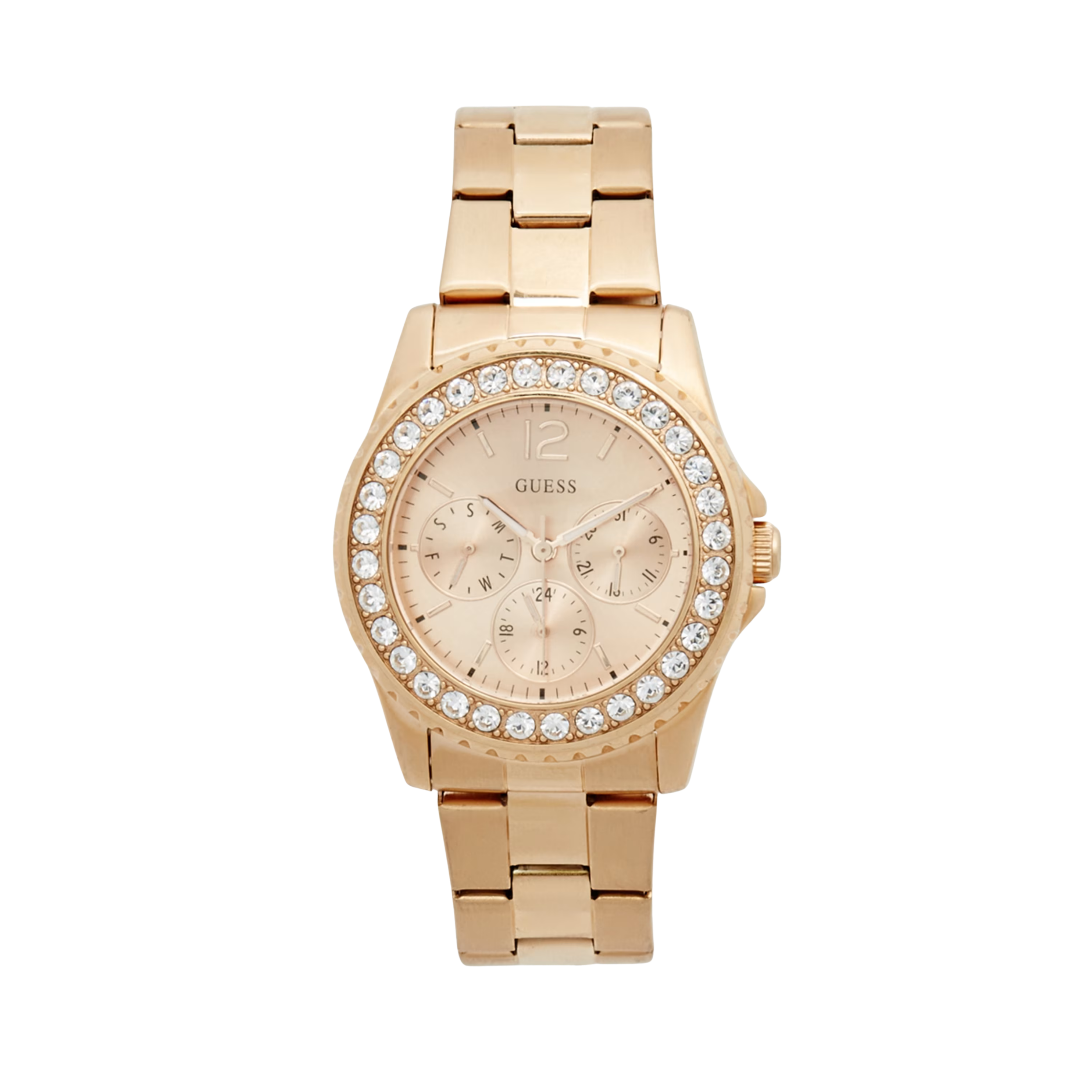 Guess Women Rose Gold-Tone Multifunction Watch - Rose Gold