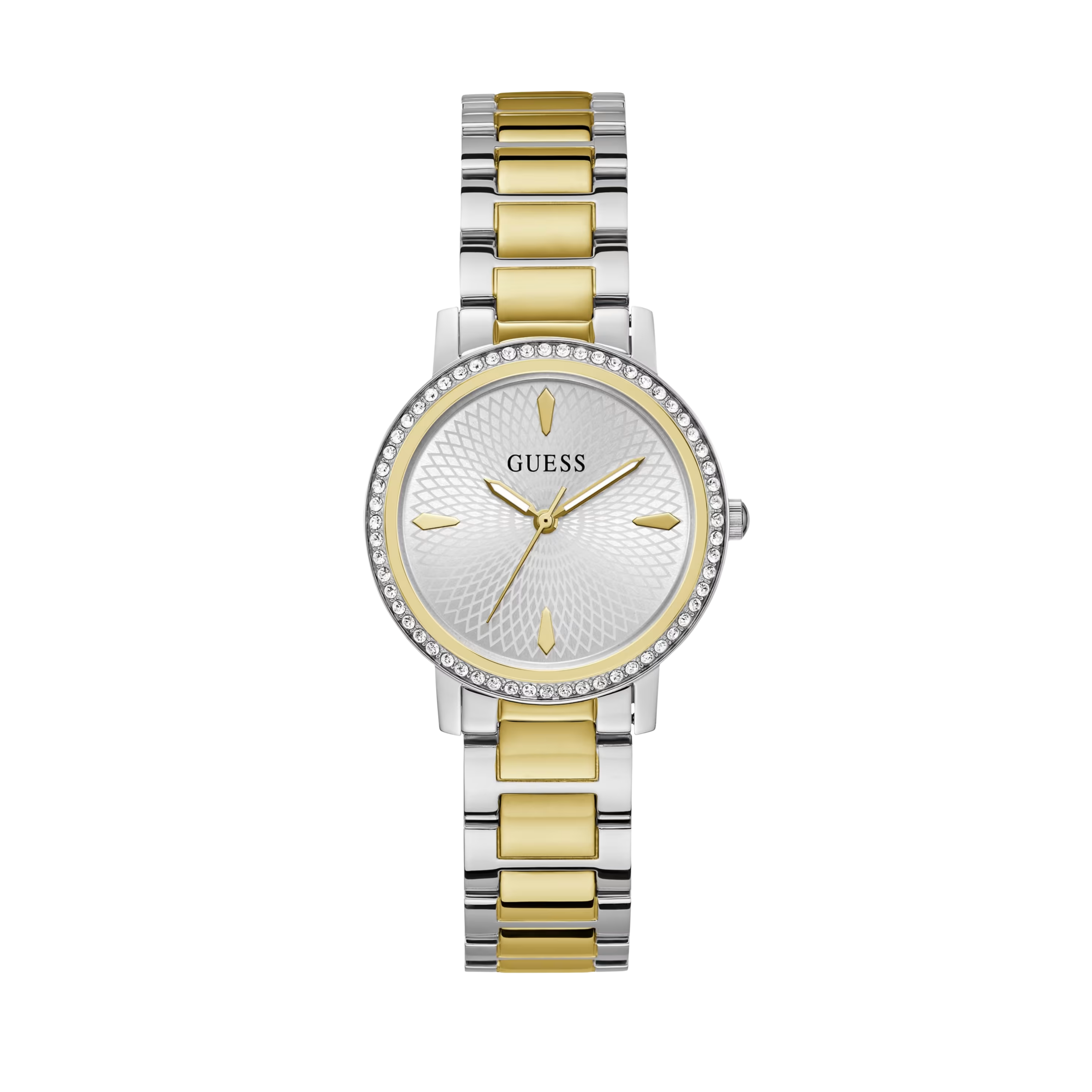 Guess Women Multi-Tone Analog Watch - Silver Gold