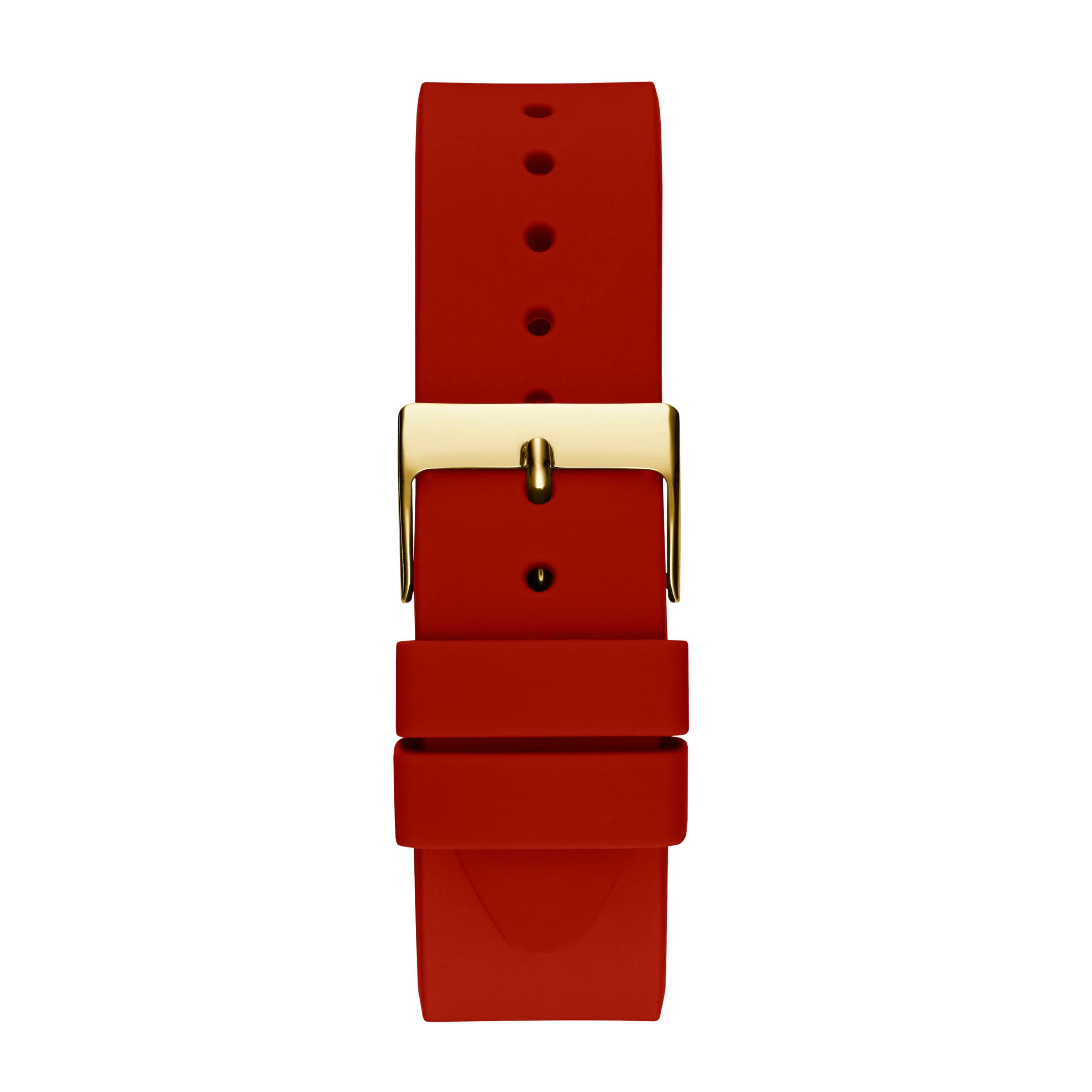 Guess Women Gold-Tone And Red Analog Watch