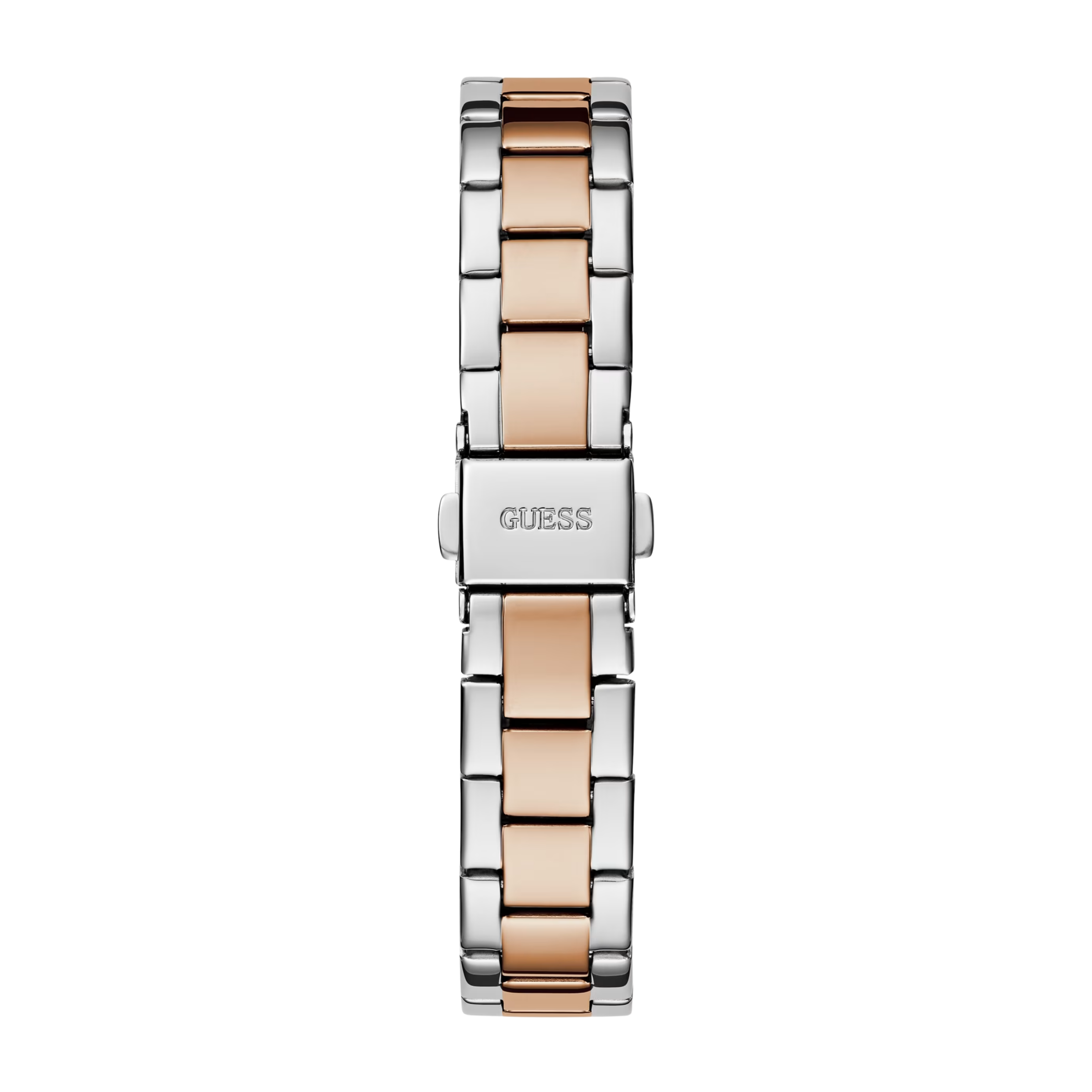 Guess Women Silver and Rose Gold-Tone Analog Watch - Silver Rosegold