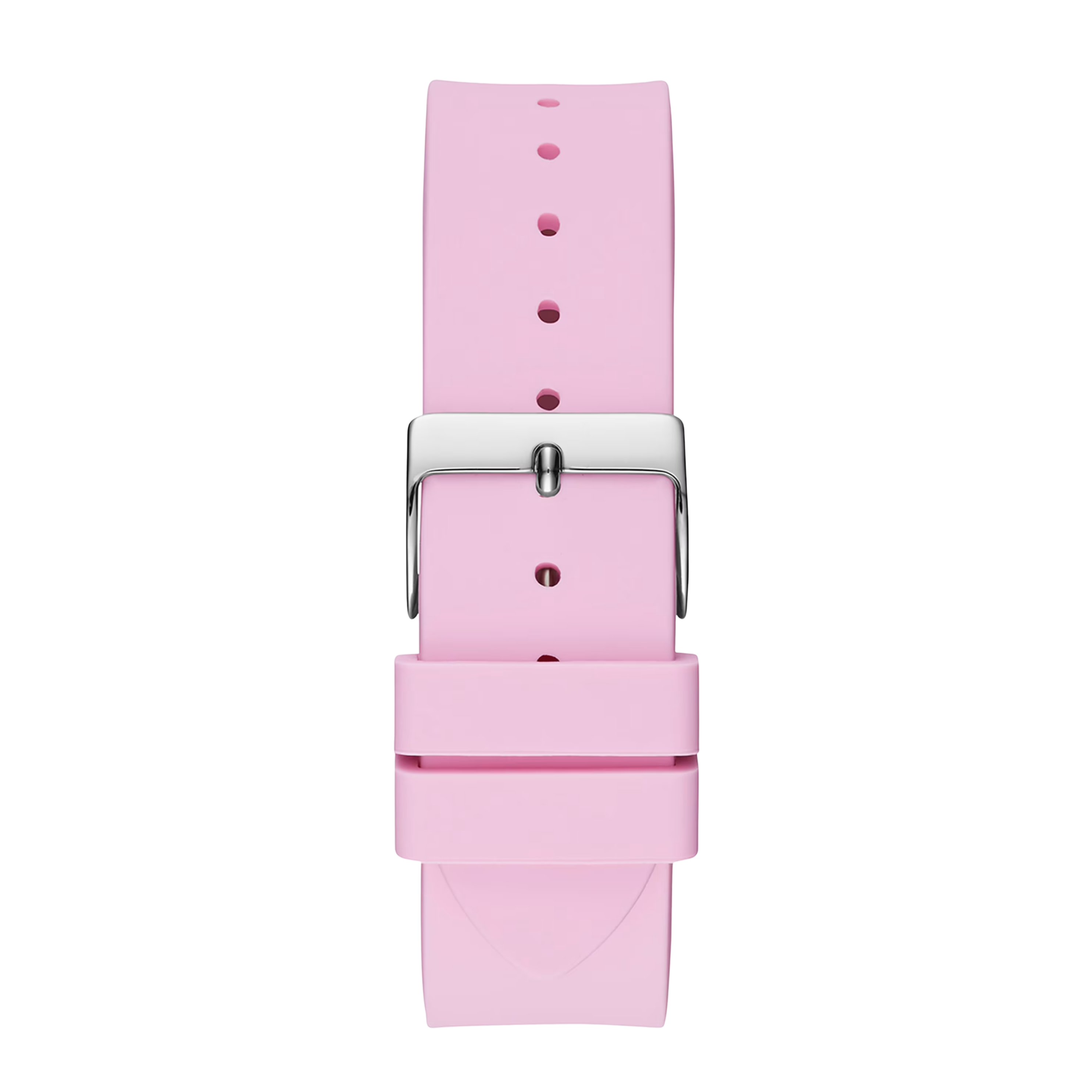 Guess Women Pink Rhinestone Silicone Watch