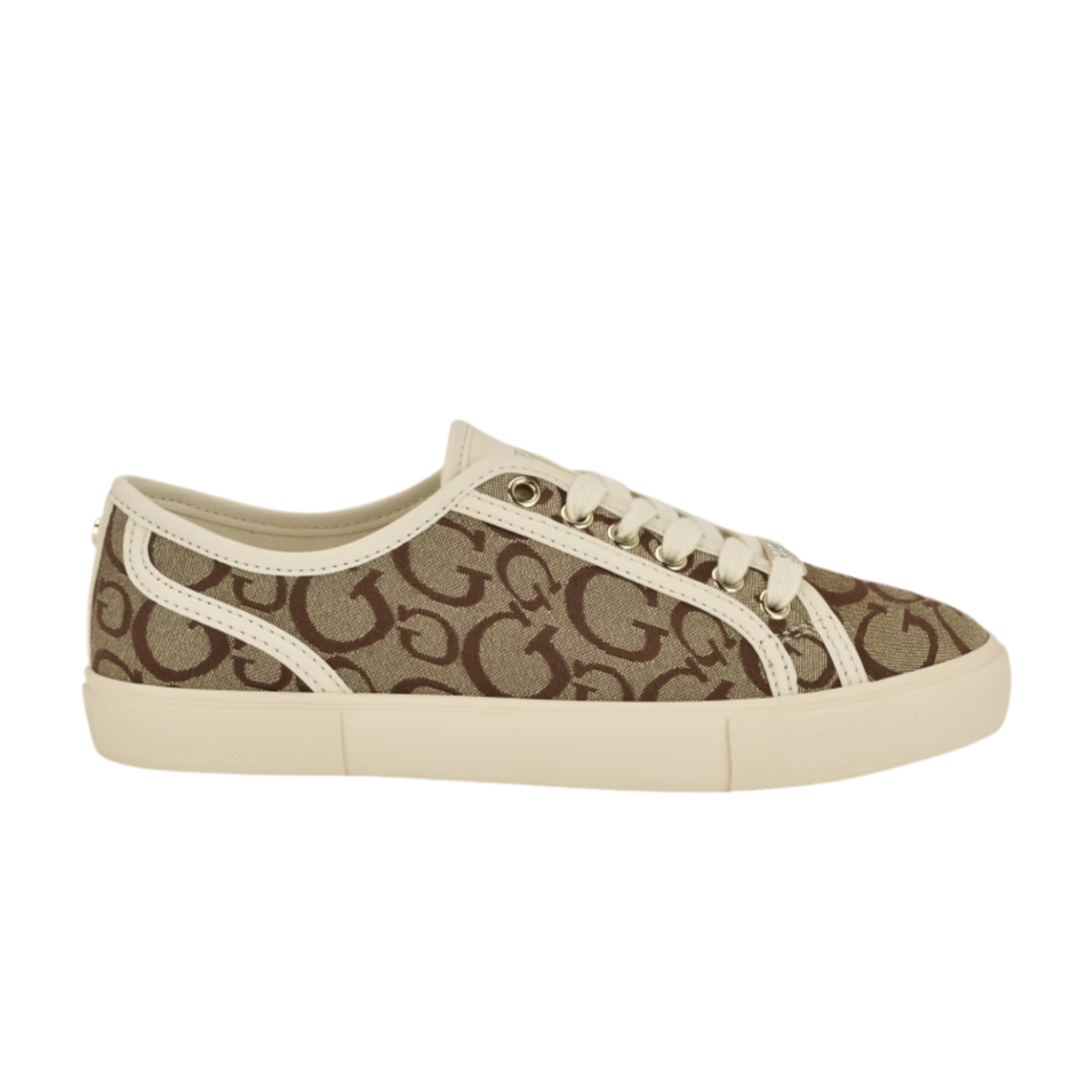 Guess Women Melya Logo Low-Top - Brown