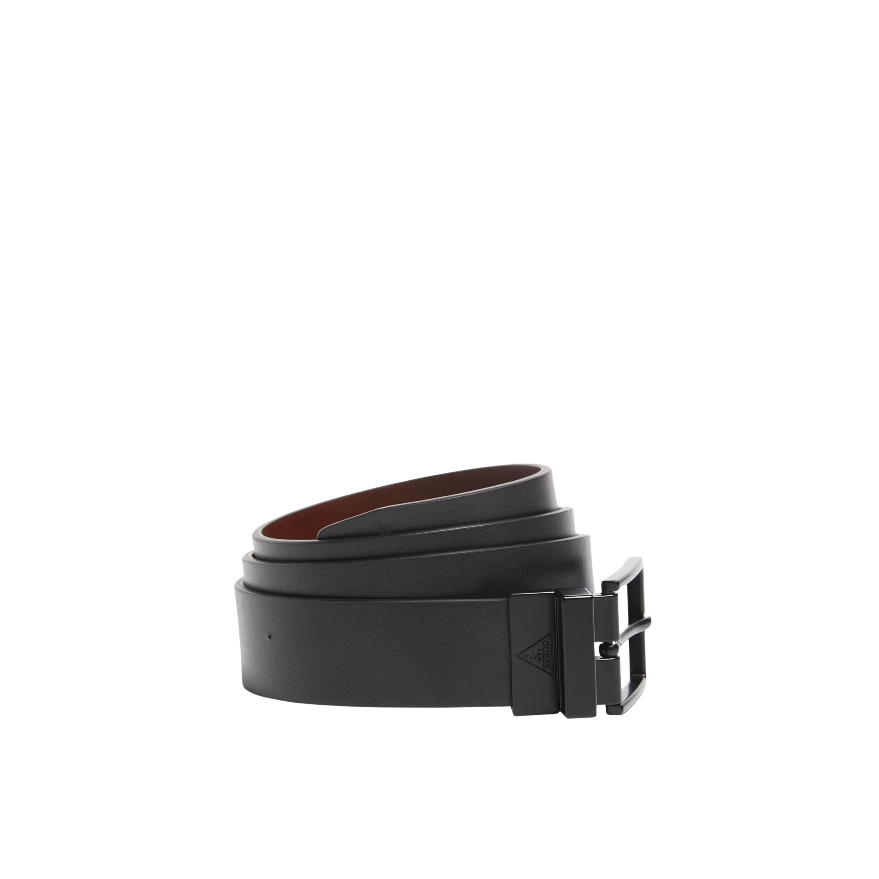 Guess Men Liam Reversible Belt - Black And Brown