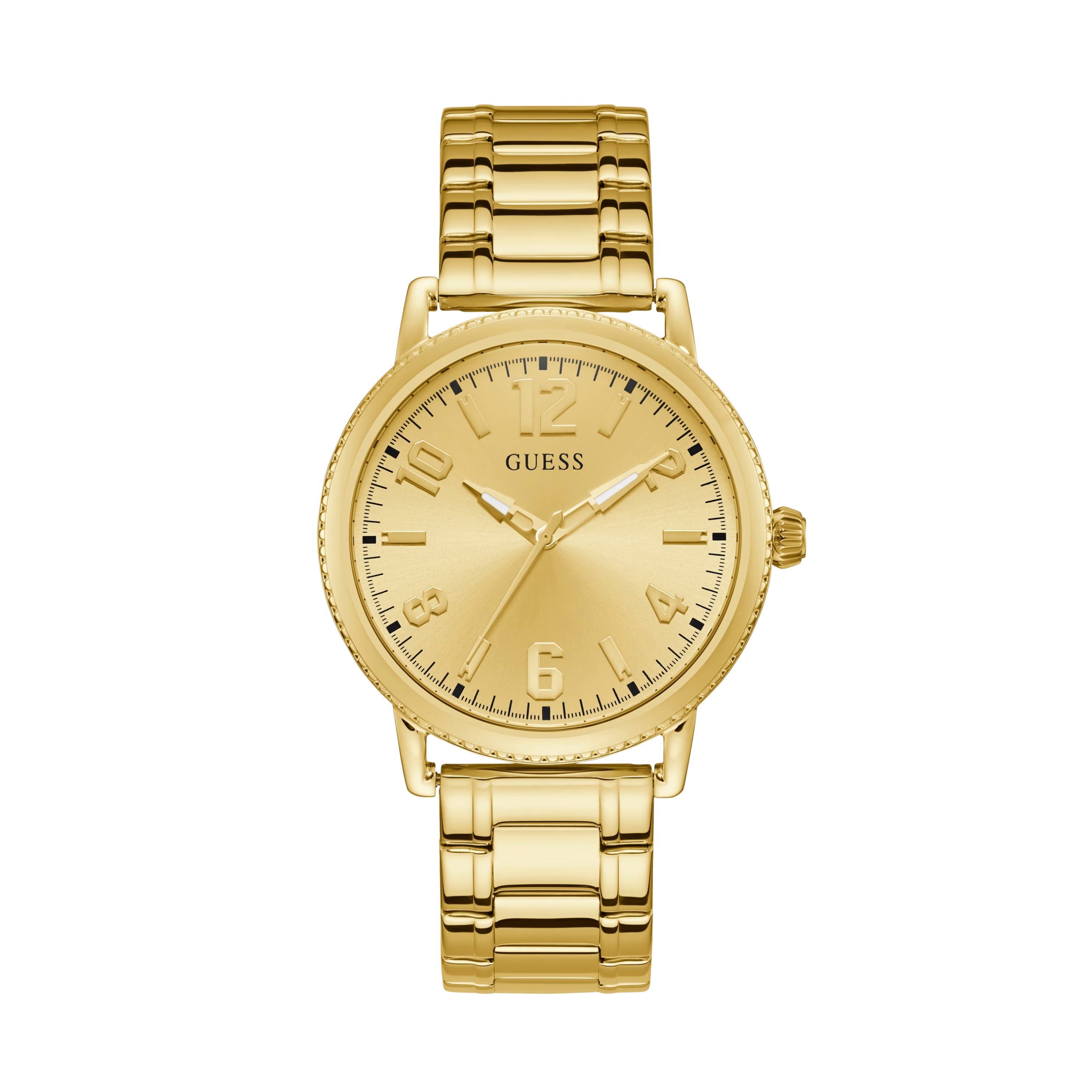 Guess Men Gold-Tone Analog Watch - Gold