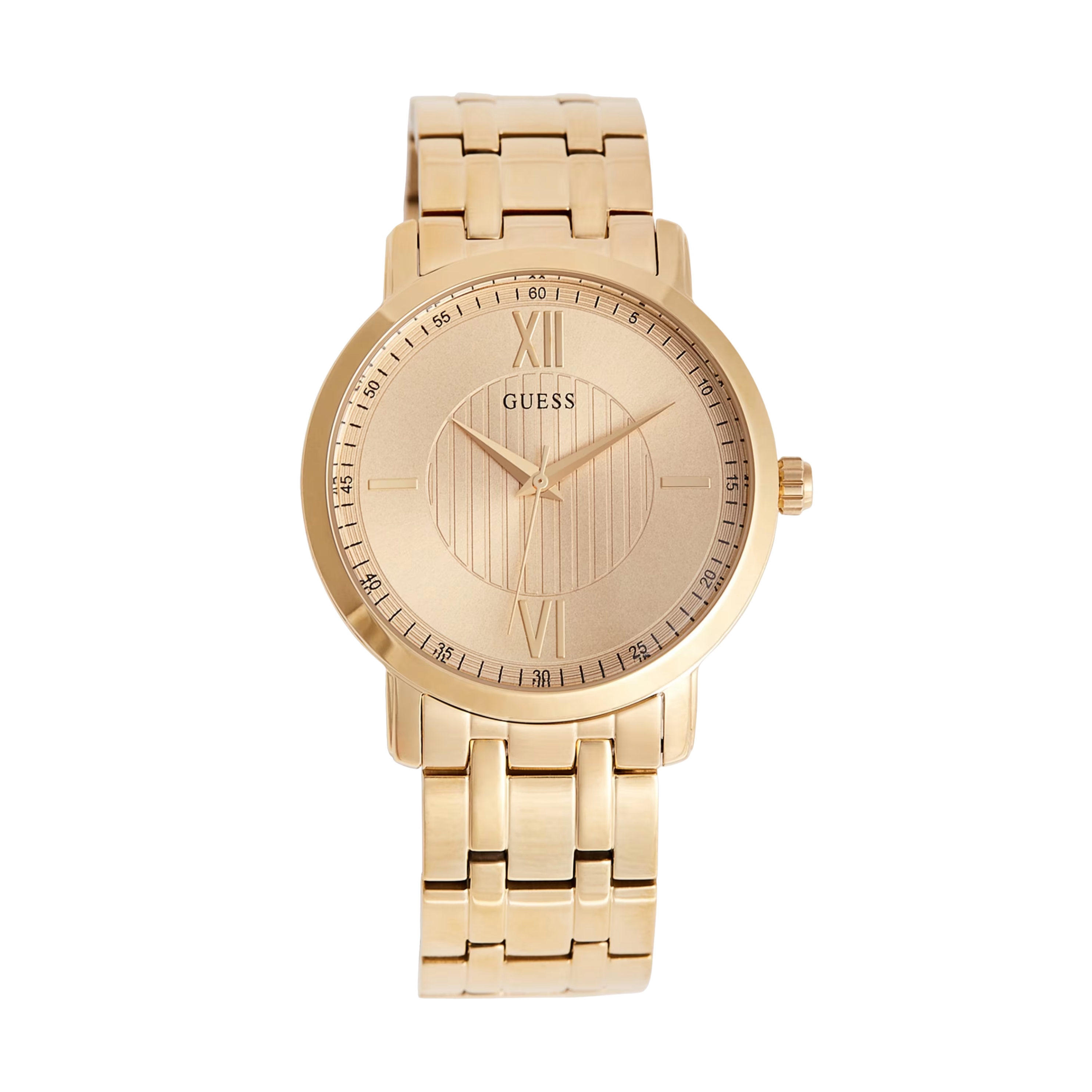 Guess Men Gold-Tone Analog Watch - Gold