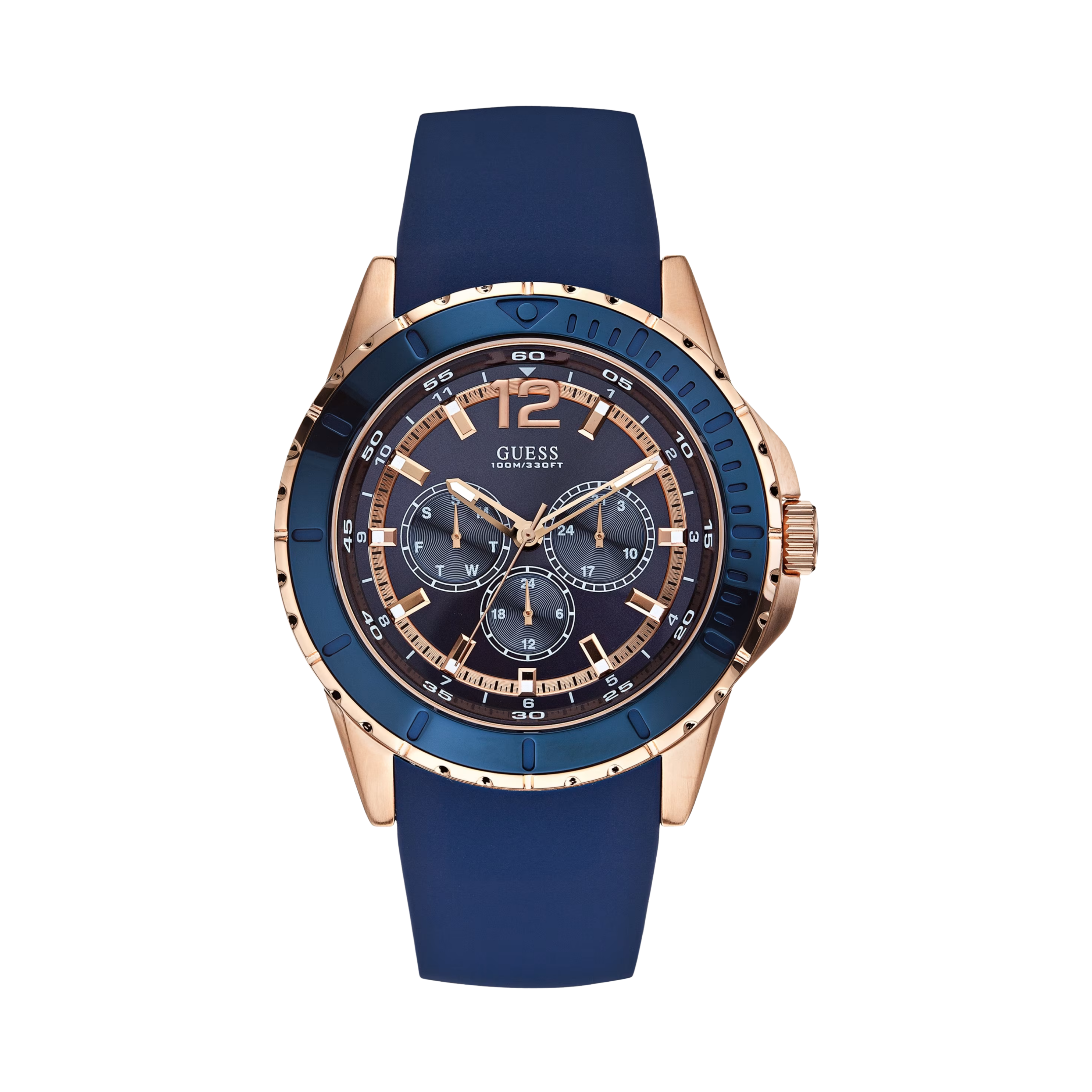 Guess Men Blue-Tone Sport Watch - Blue