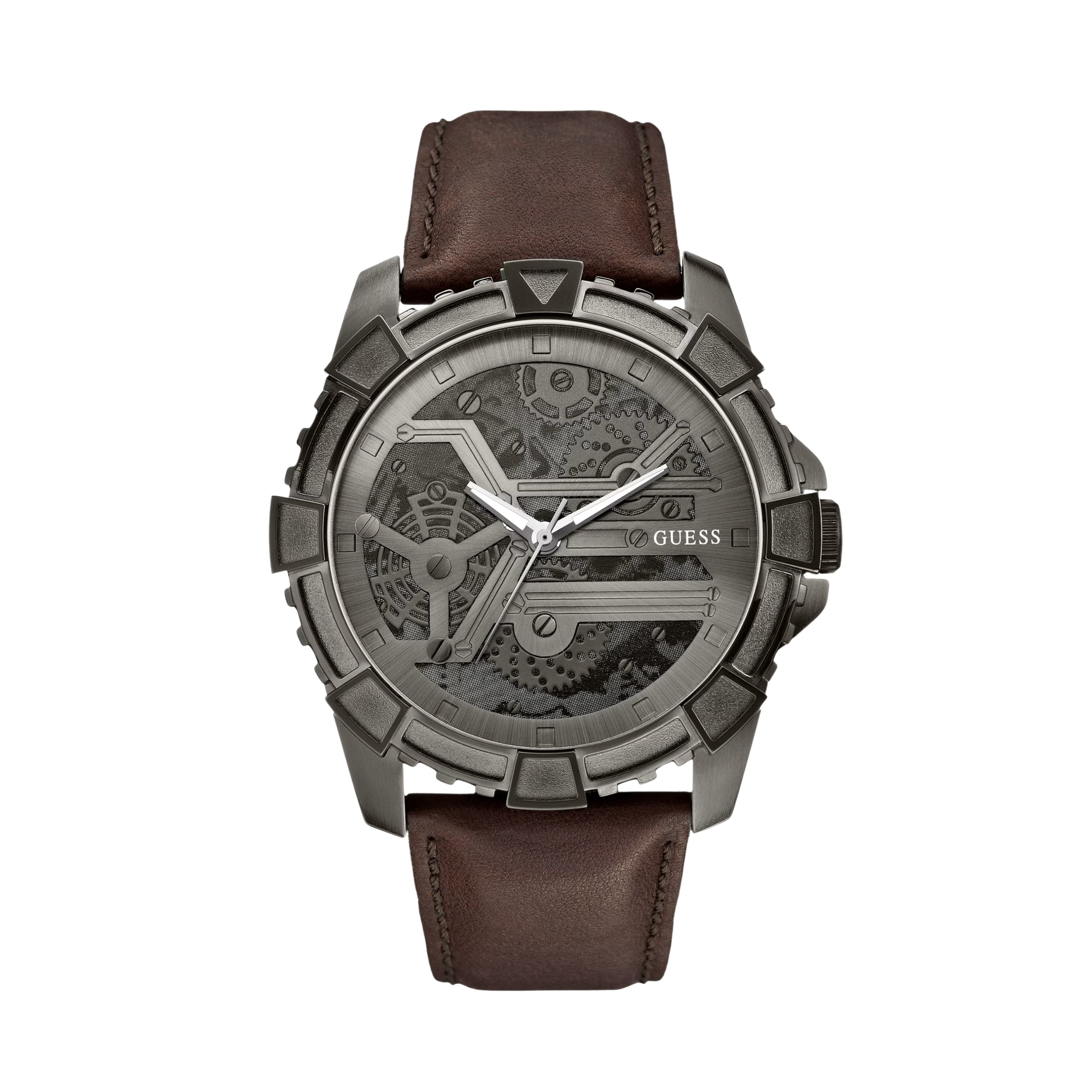 Guess Men Brown Analog Watch - Brown
