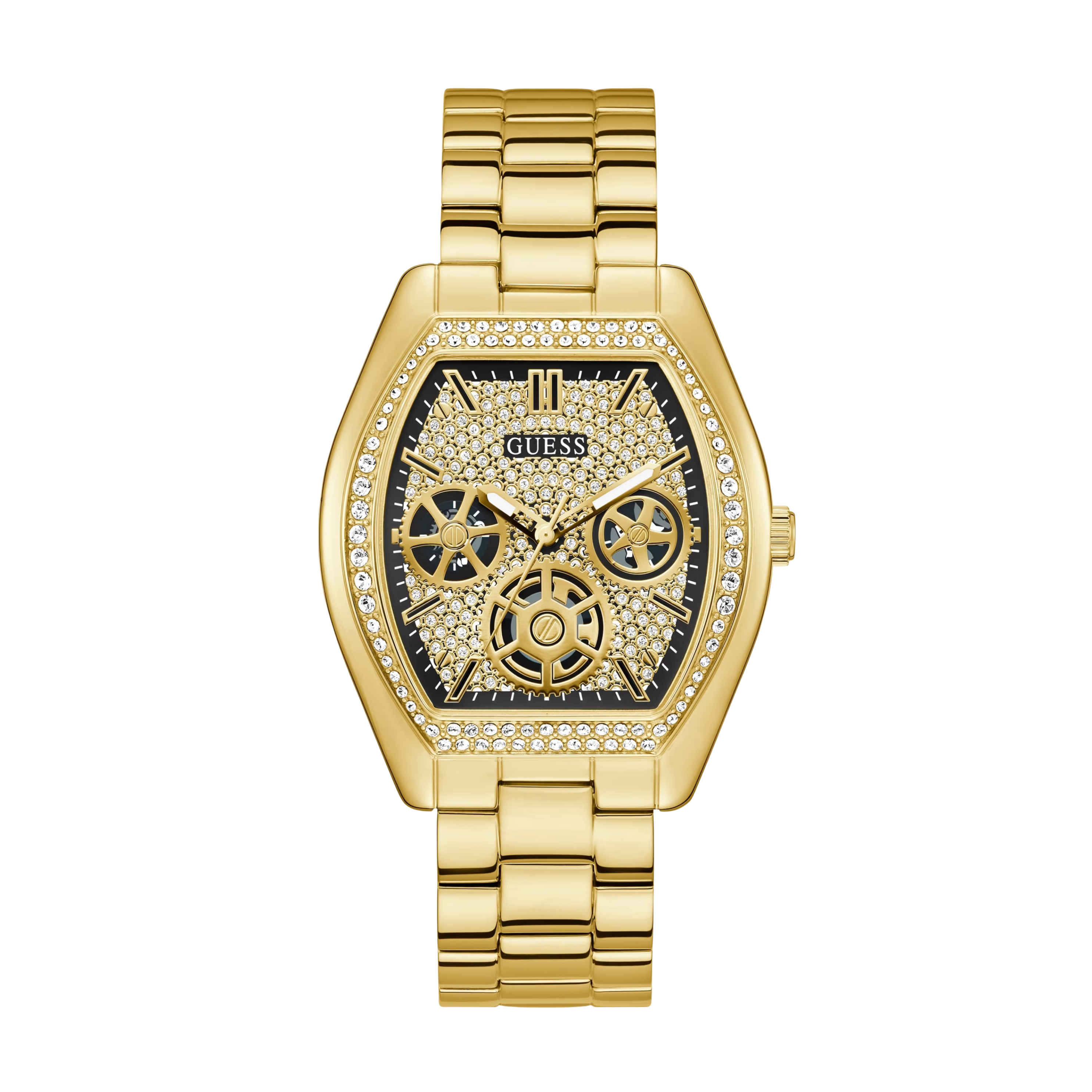 Guess Men Gold-Tone Multifunction Watch