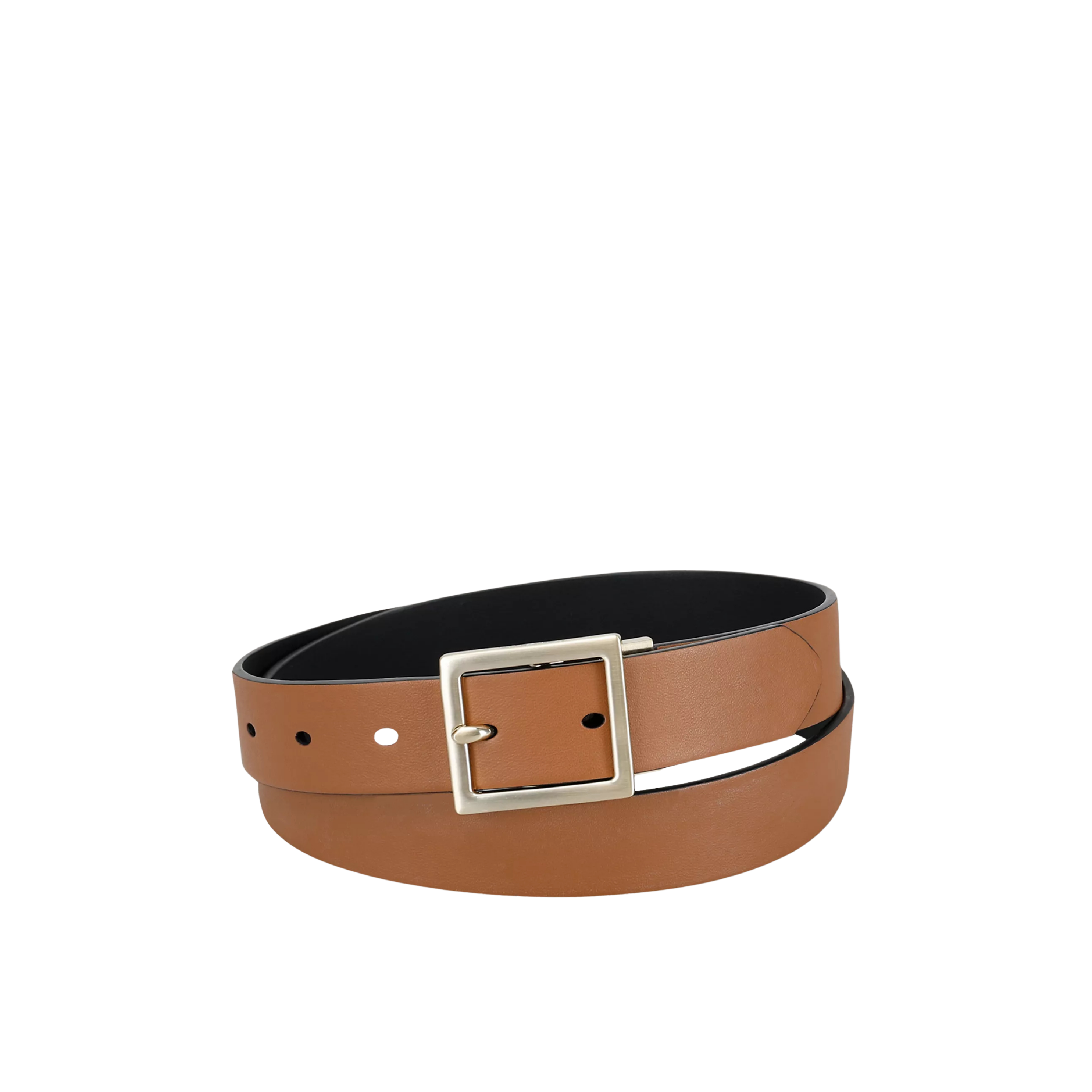 Calvin Klein Women Reversible Center Bar Buckle Belt - Black Nuthatch
