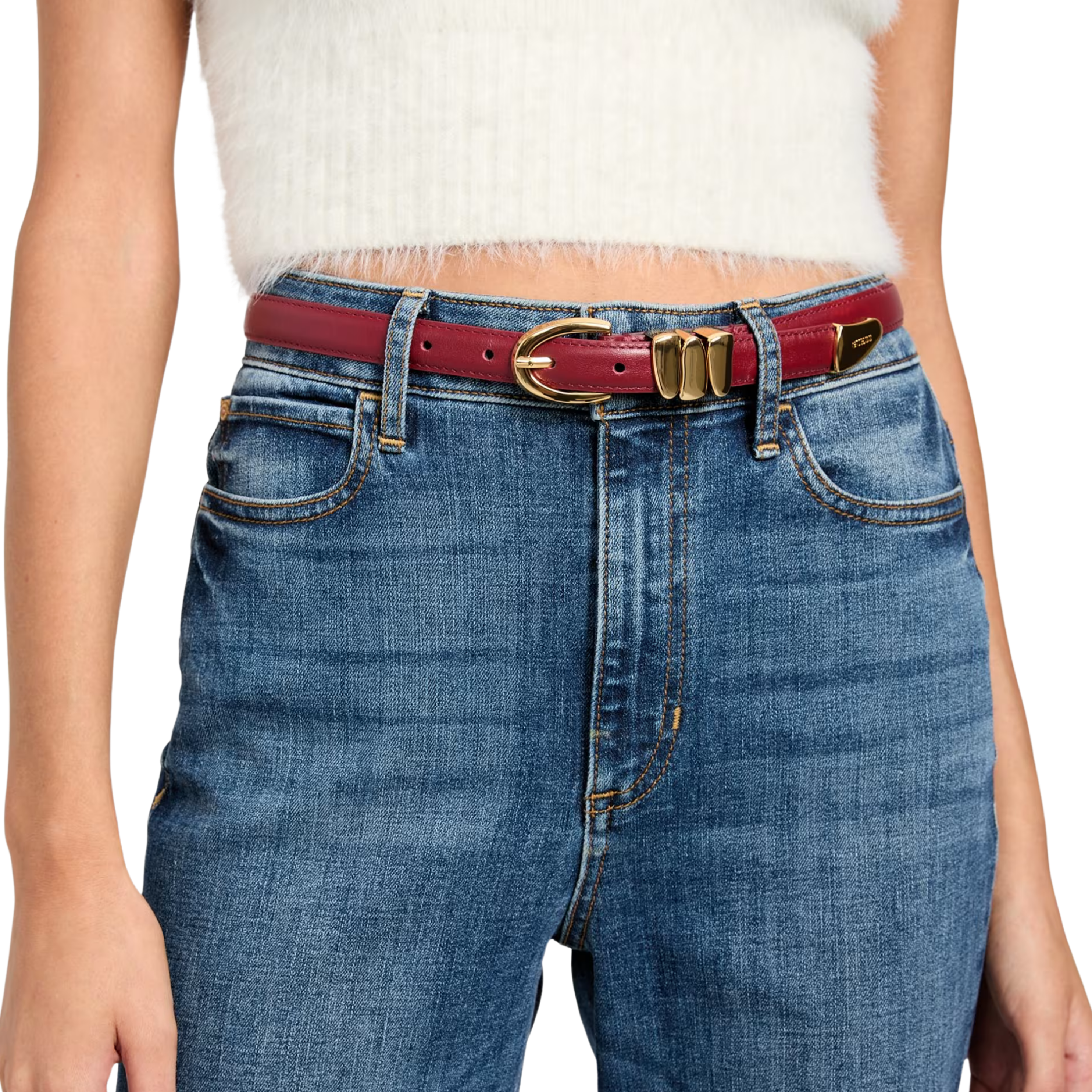 Guess Women Lola Skinny Belt - Bor