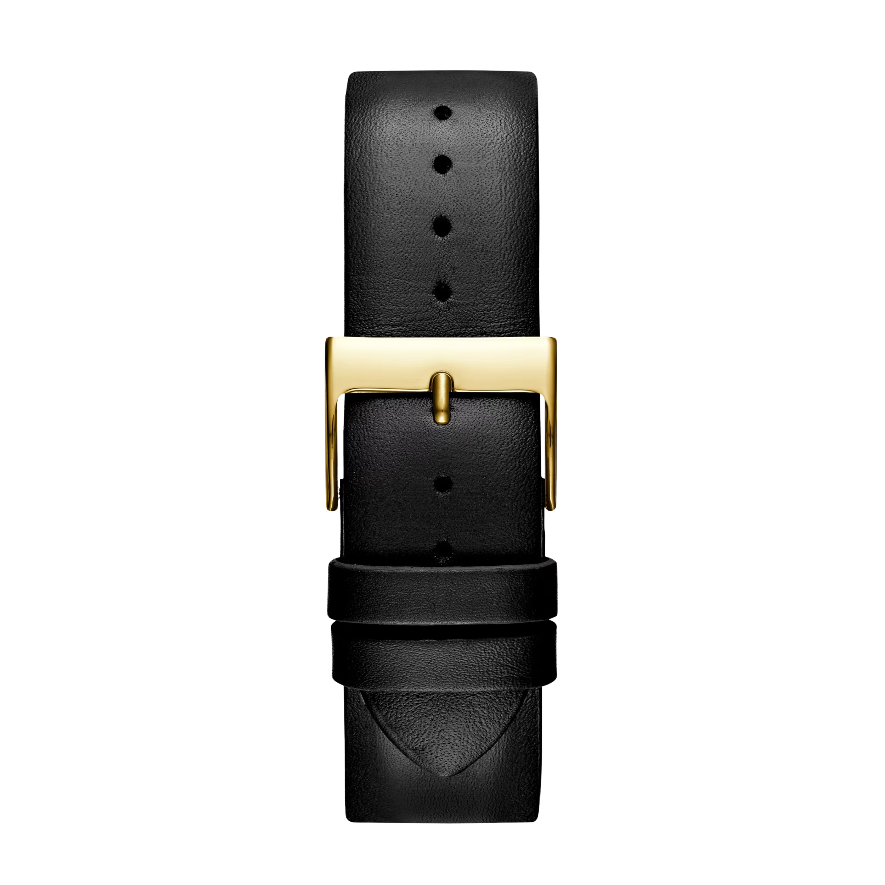 Guess Men Gold-Tone and Leather Multifunction Watch - Black