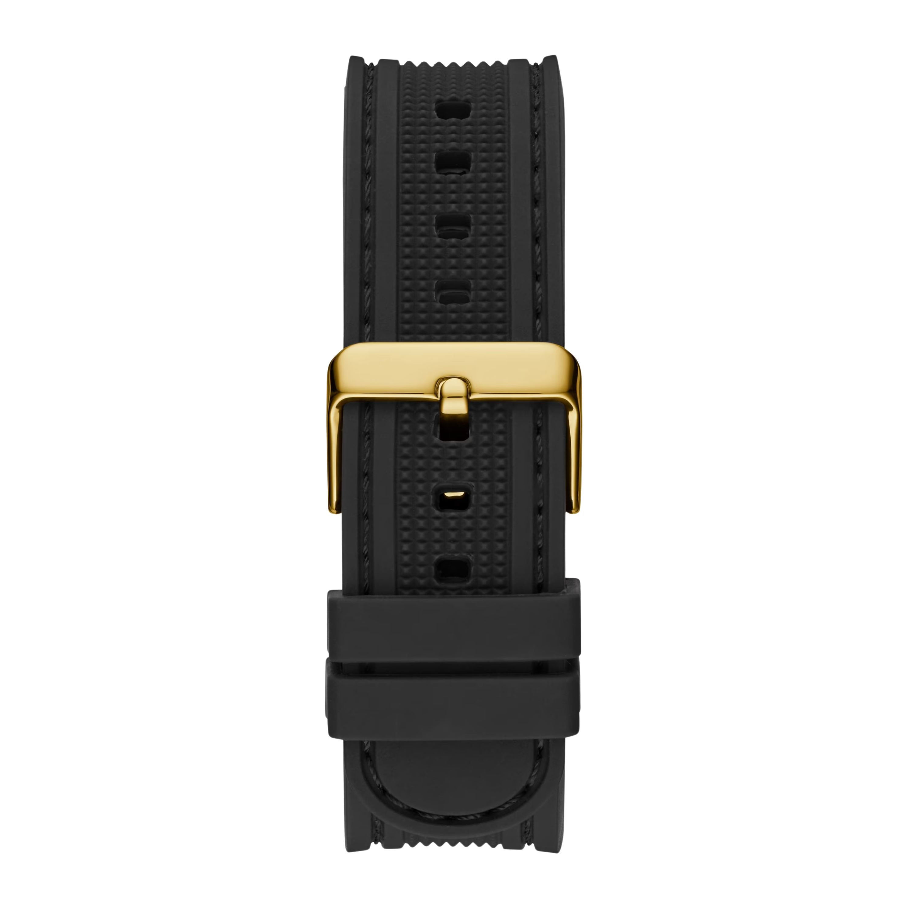 Guess Men Black and Gold-Tone Analog Watch