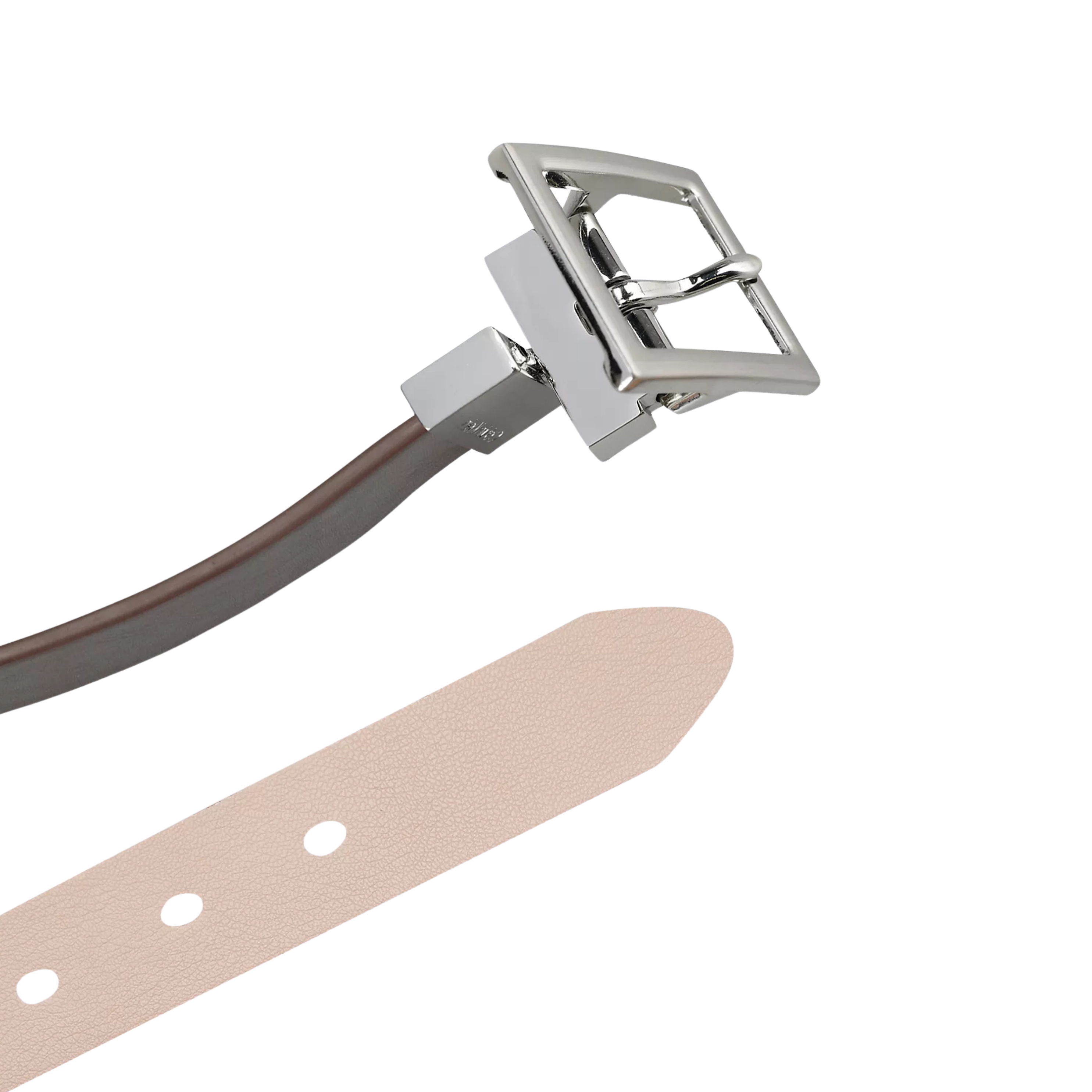 Calvin Klein Women Reversible Center Bar Buckle Belt - Chicory Coffee Praline