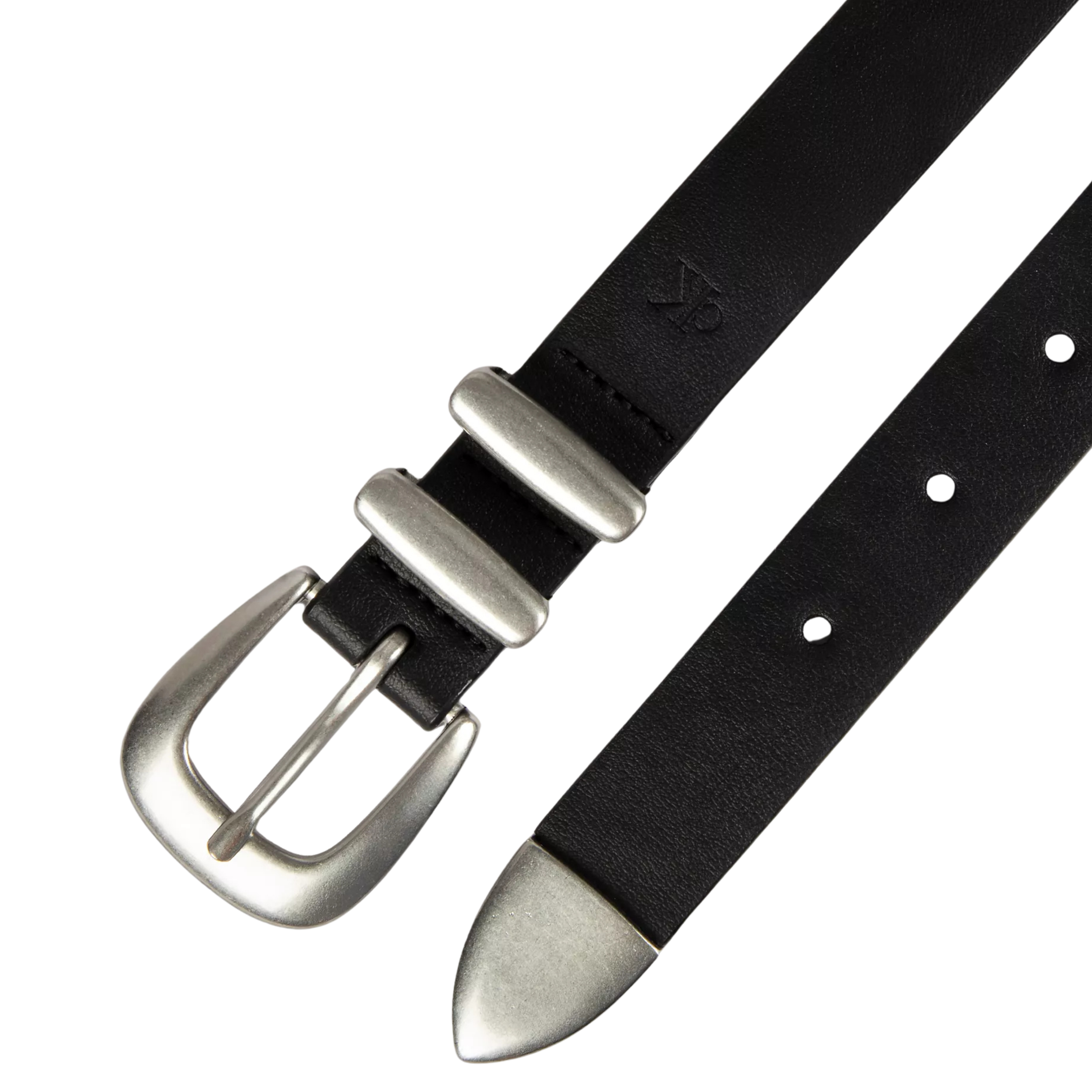 Calvin Klein Women Solid Square Buckle Belt - Black 001