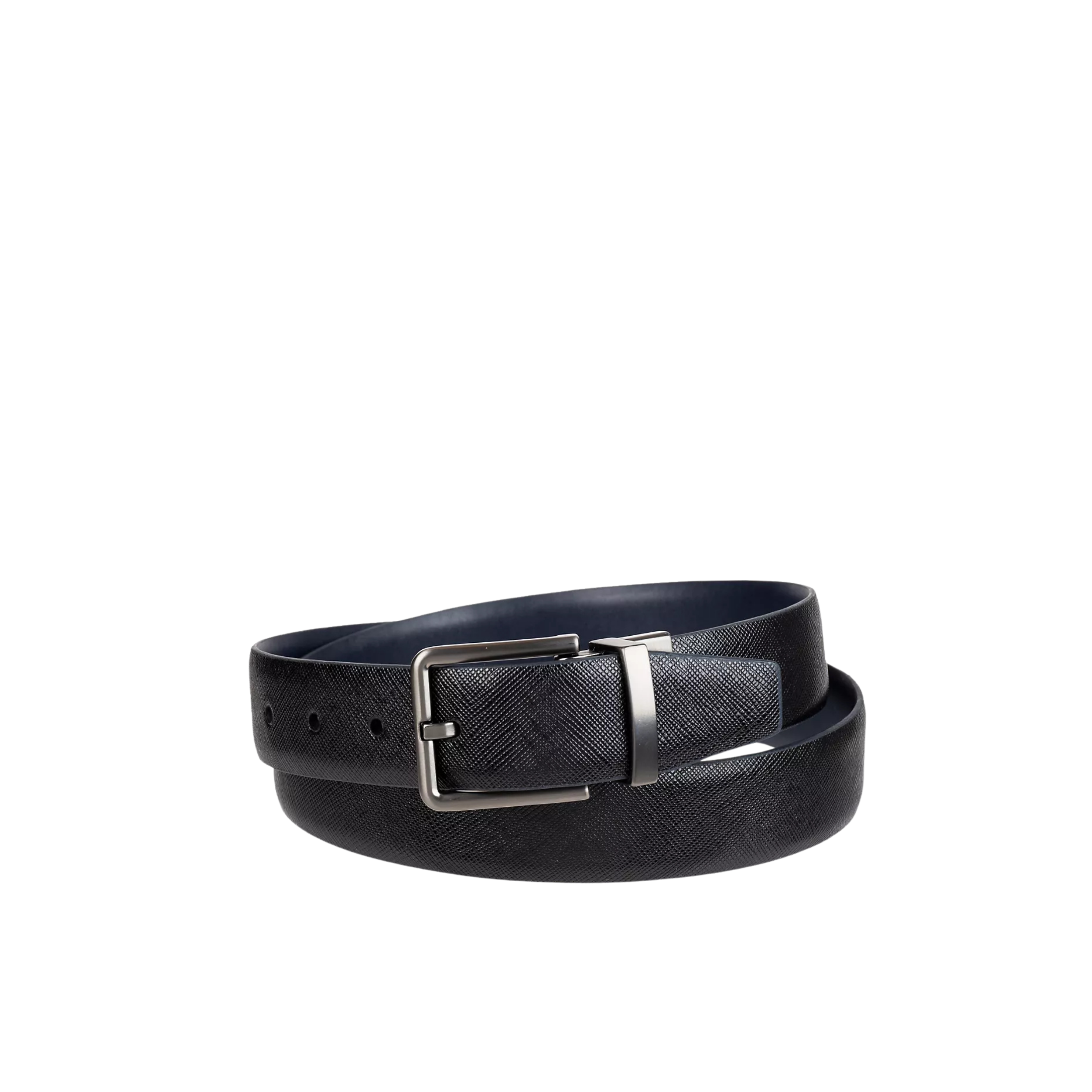 Calvin Klein Men Reversible Saffiano Leather Dress Belt - Blue