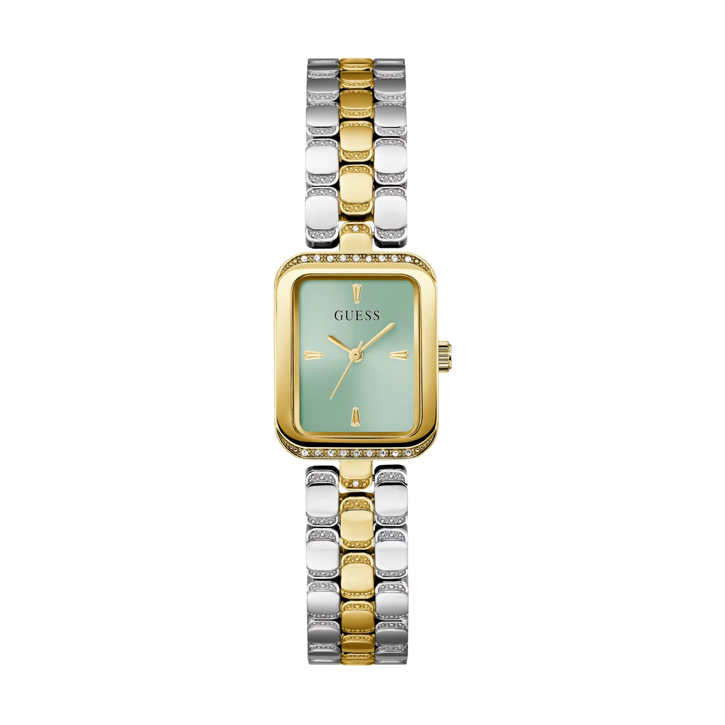Guess Women Silver and Gold Tone Analog Watch GW0865L4 - Silver Gold