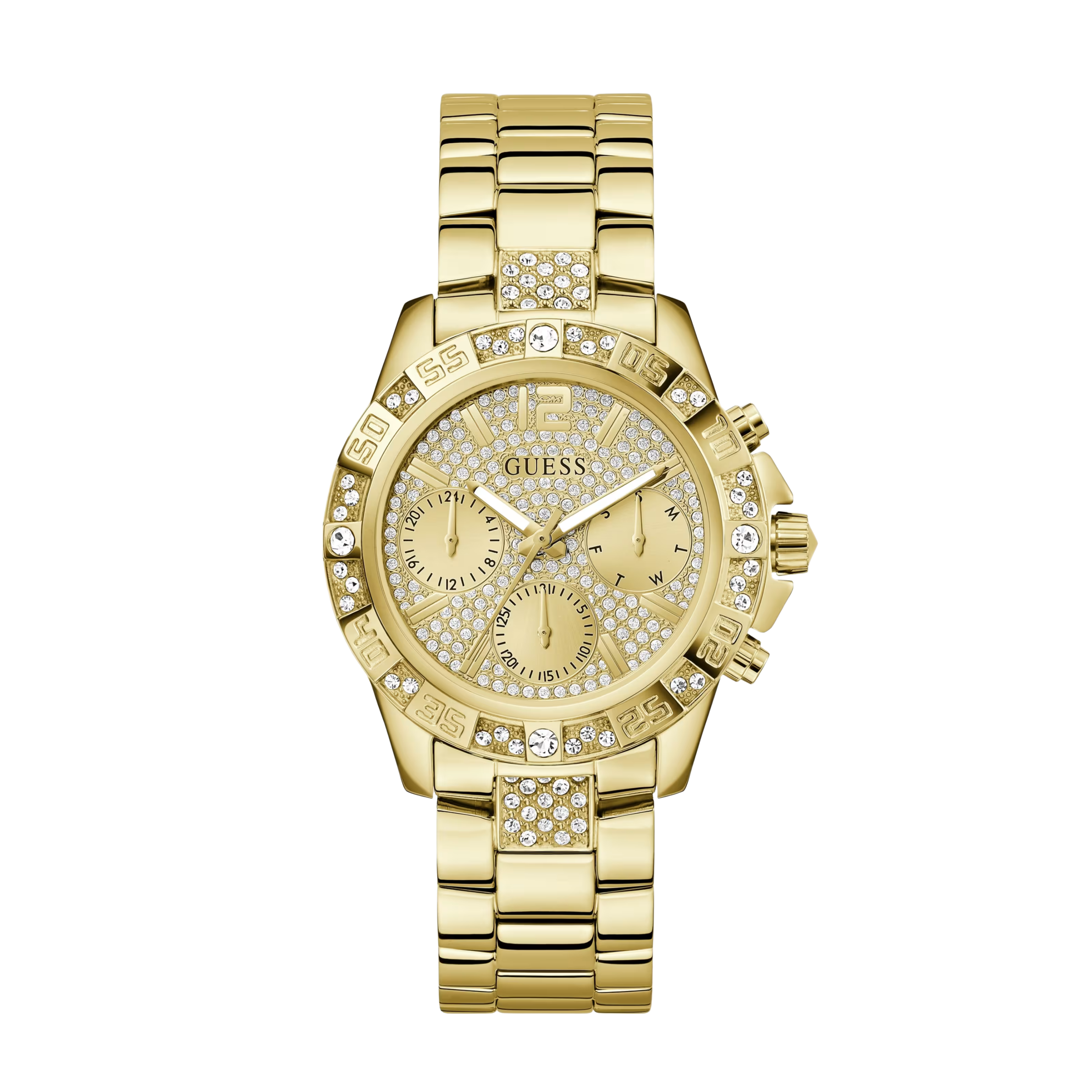 Guess Women Gold Tone Multifunction Watch GW0771L2 - Gold