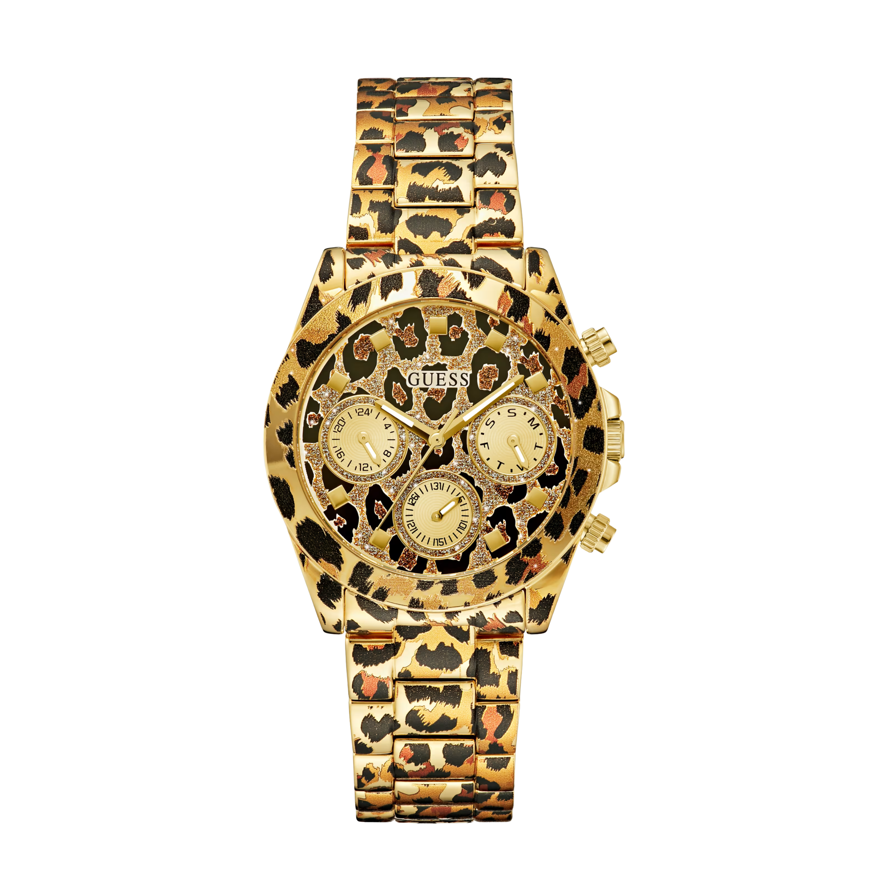 Guess Women Gold Tone Multifunction Watch GW0751L1 - Gold