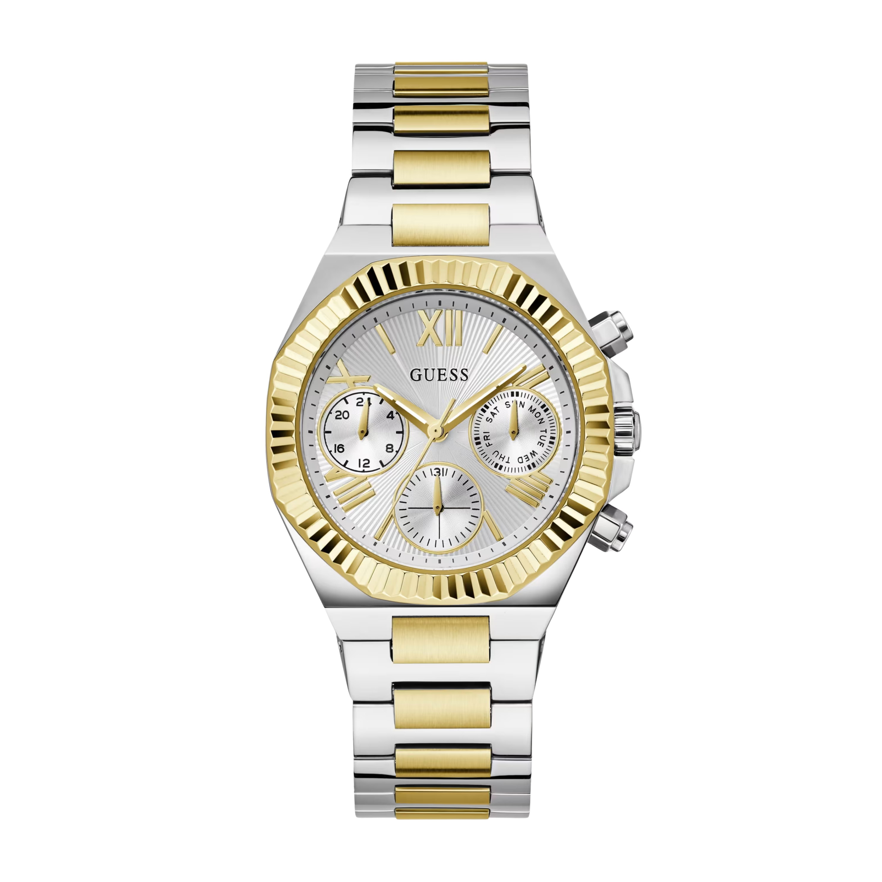 Guess Women Multi Tone Chronograph Watch GW0769L3 - Silver Gold