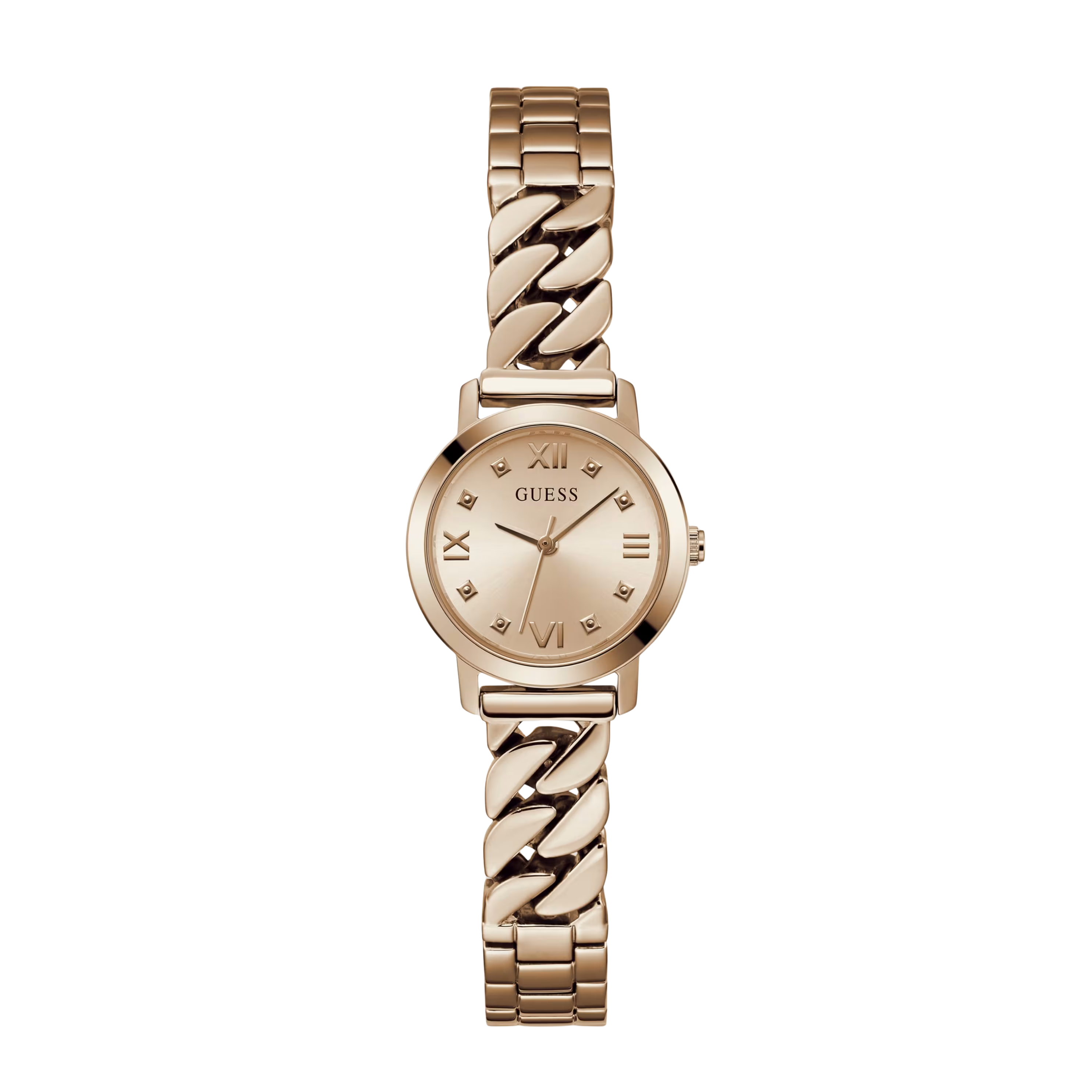 Guess Women Rose Gold Tone Mixed Chain Analog Watch GW0867L3 - Rose Gold