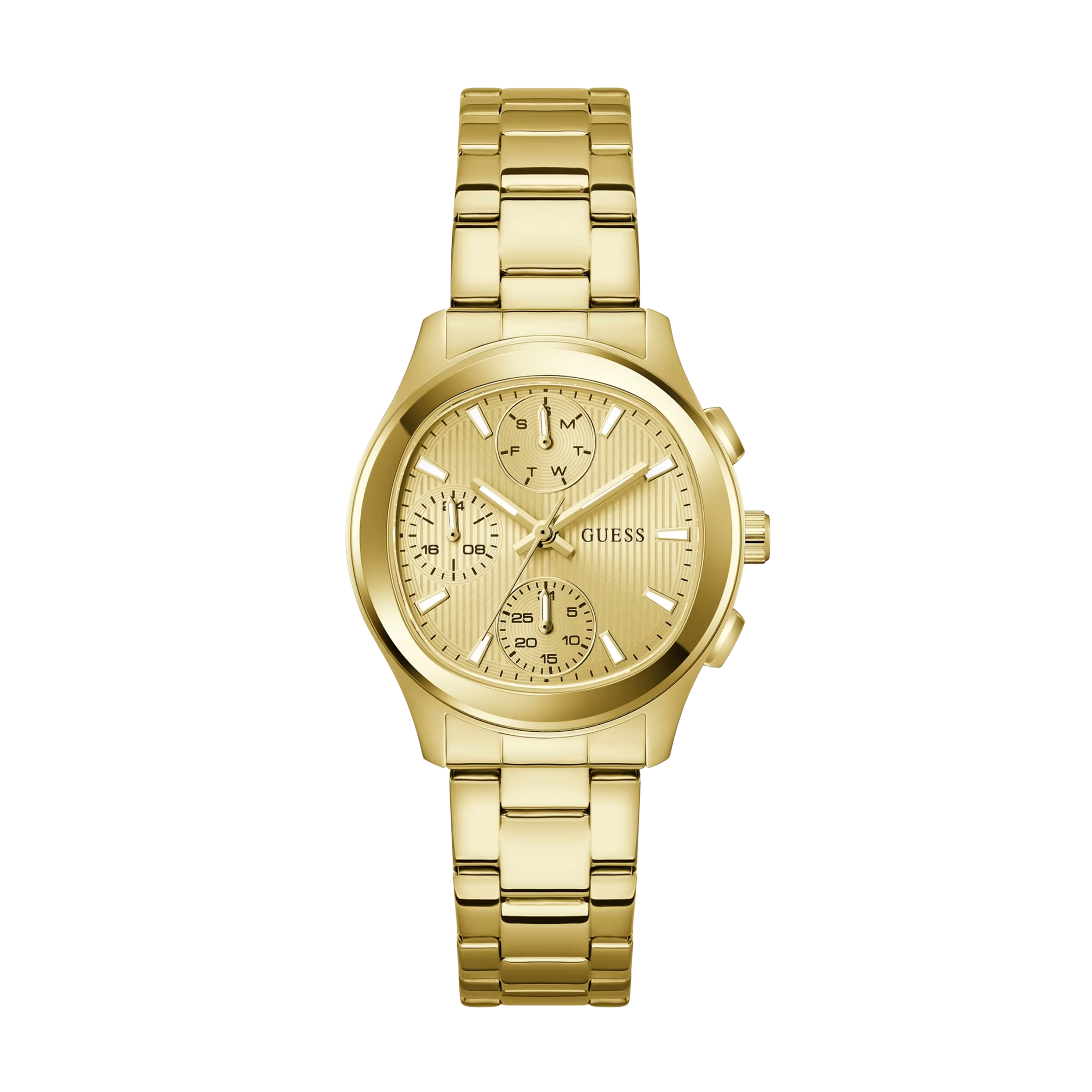 Guess Women Recycled Steel Multi Function Watch GW1031L2 - Gold