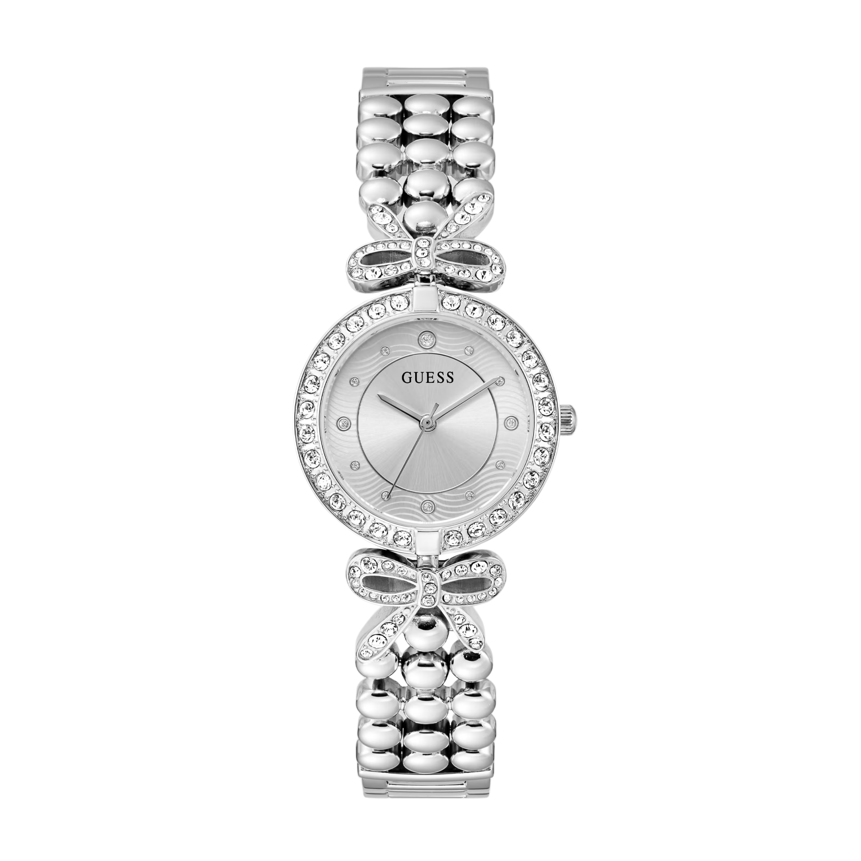Guess Women Silver Tone Analog Watch GW0838L1 - Silver