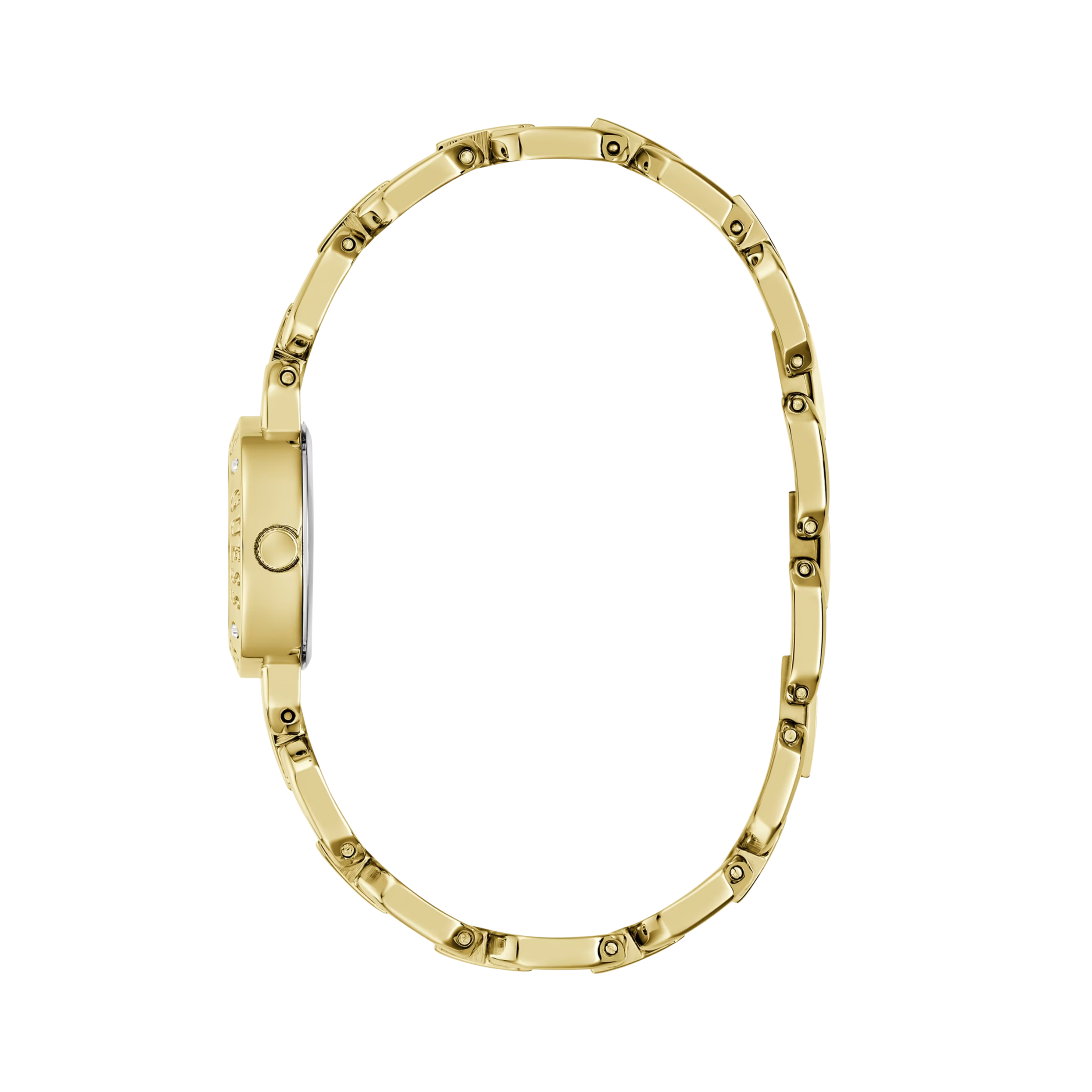 Guess Women Crystal Recycled Steel Analogue Watch GW1019L2 - Gold