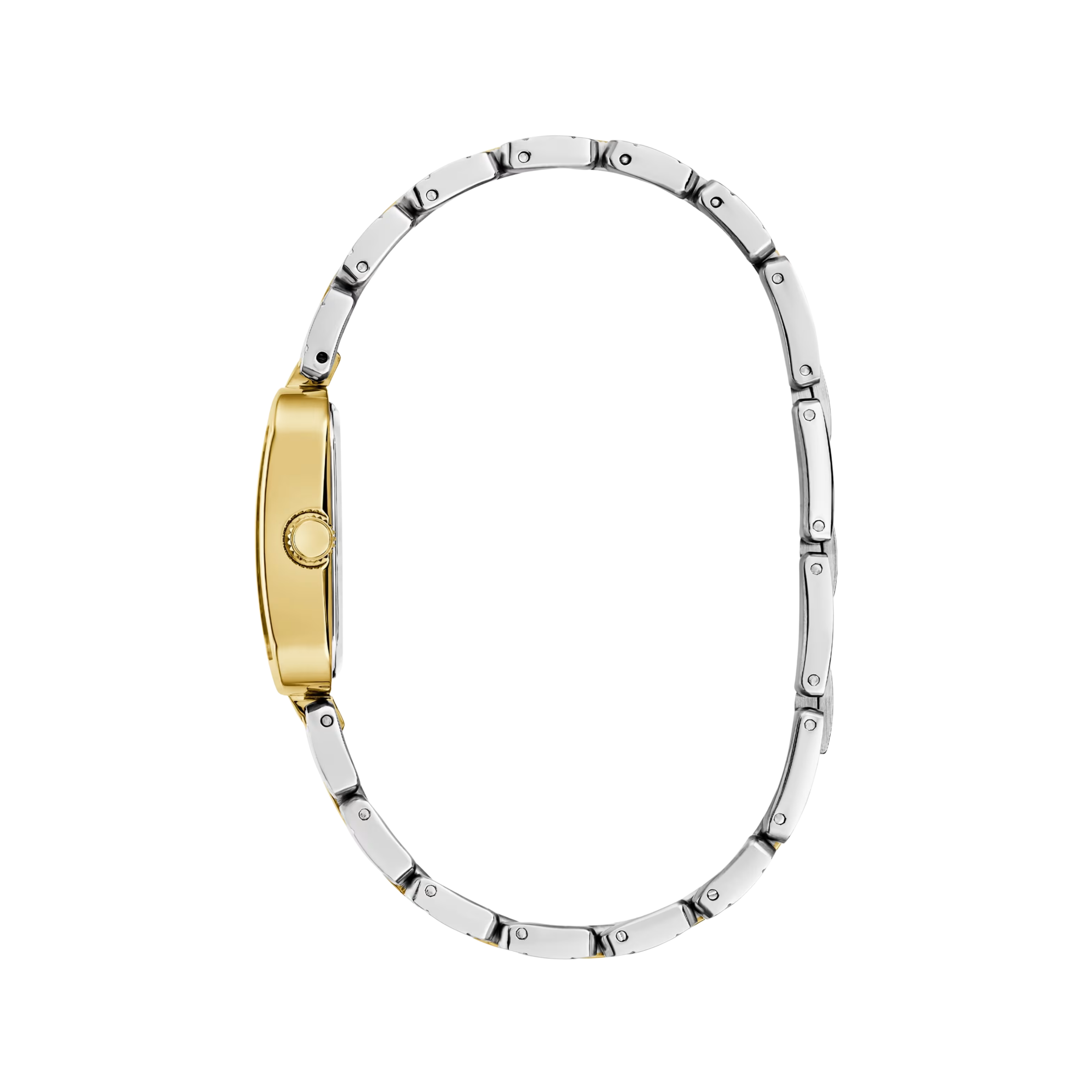 Guess Women Silver and Gold Tone Analog Watch GW0865L4 - Silver Gold