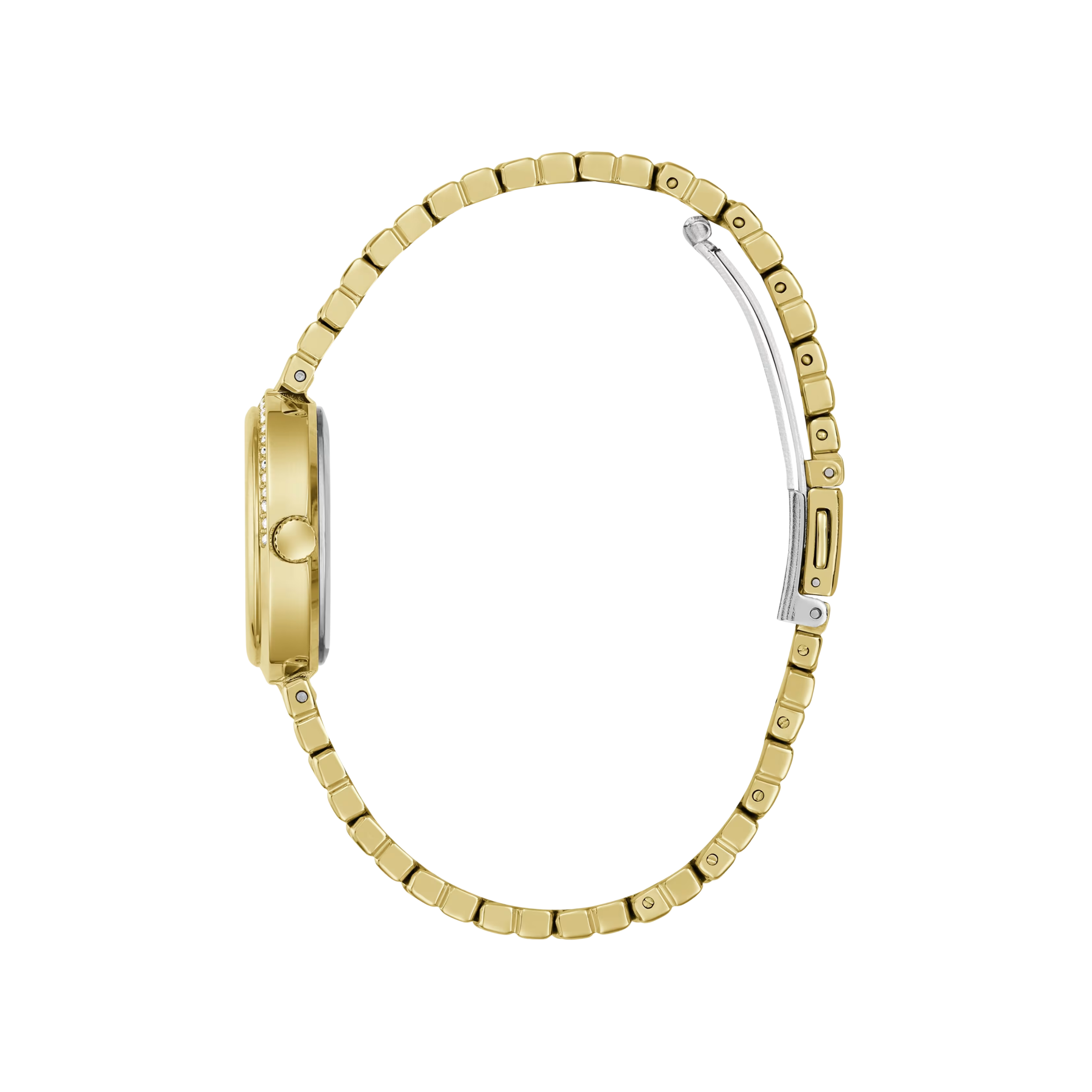Guess Women Gold Tone And Blue Analog Watch GW0930L4 - Gold