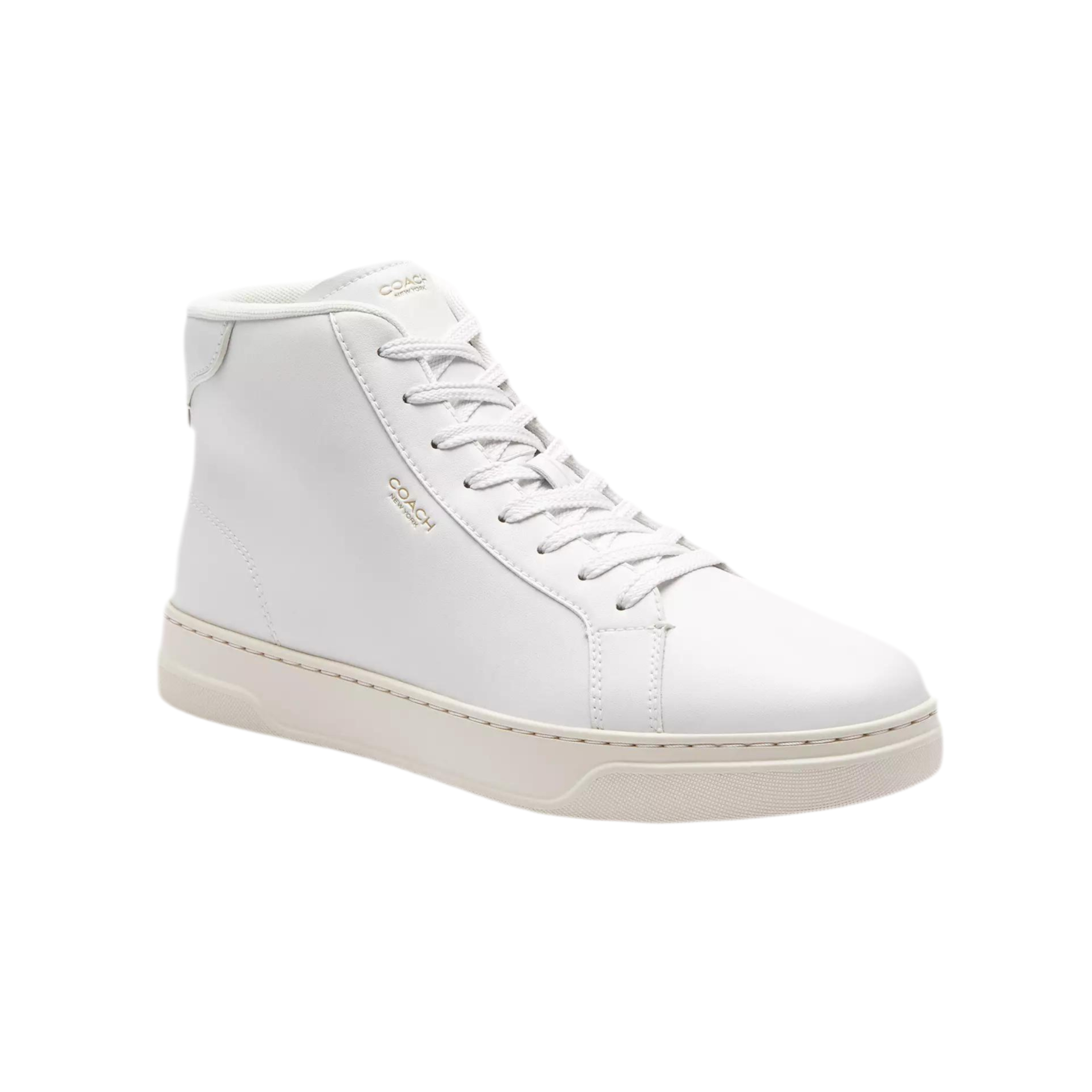 COACH Men's High Line High Top Sneaker - Optic White