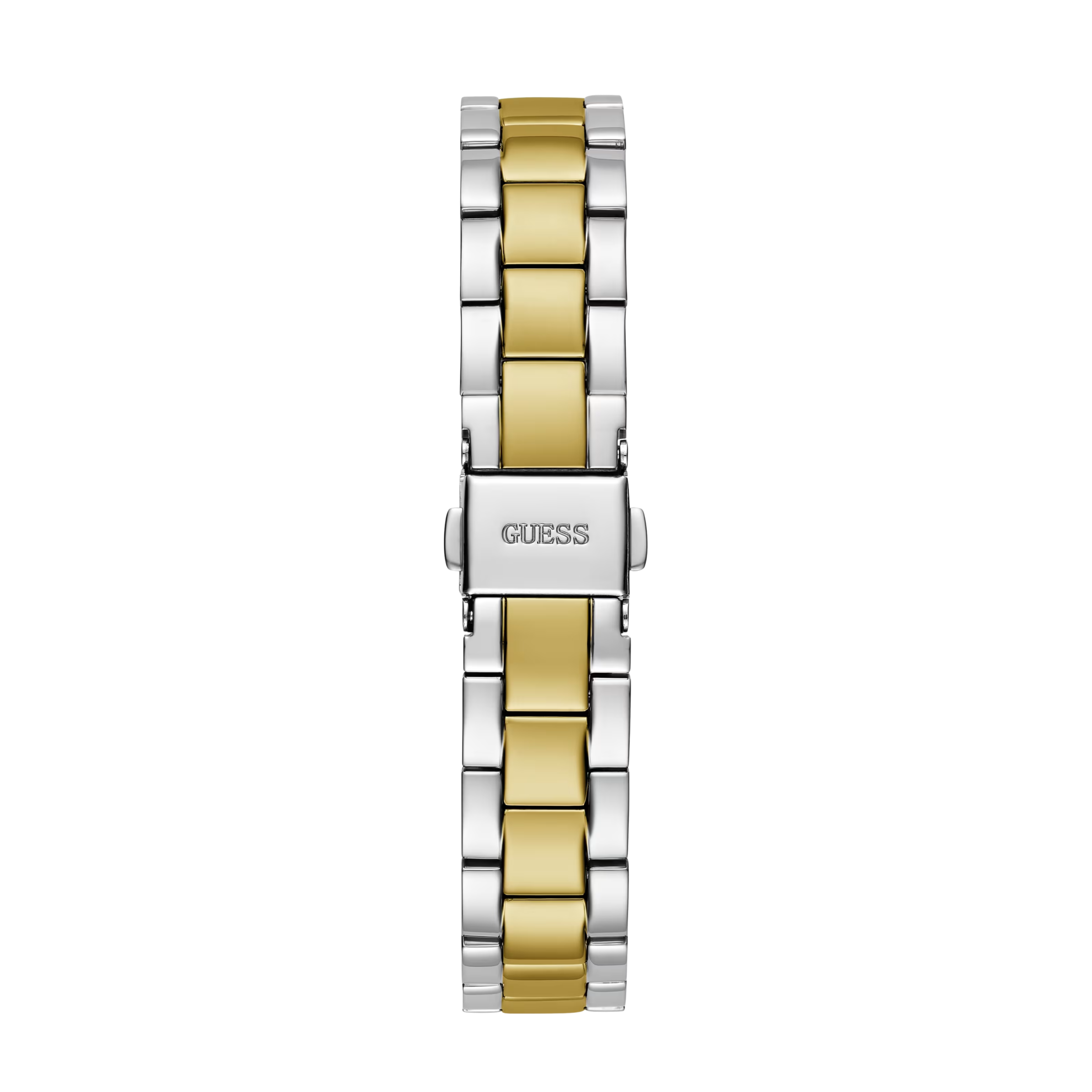 Guess Women Two Tone And Light Blue Analog Watch GW0687L4 - Silver Gold