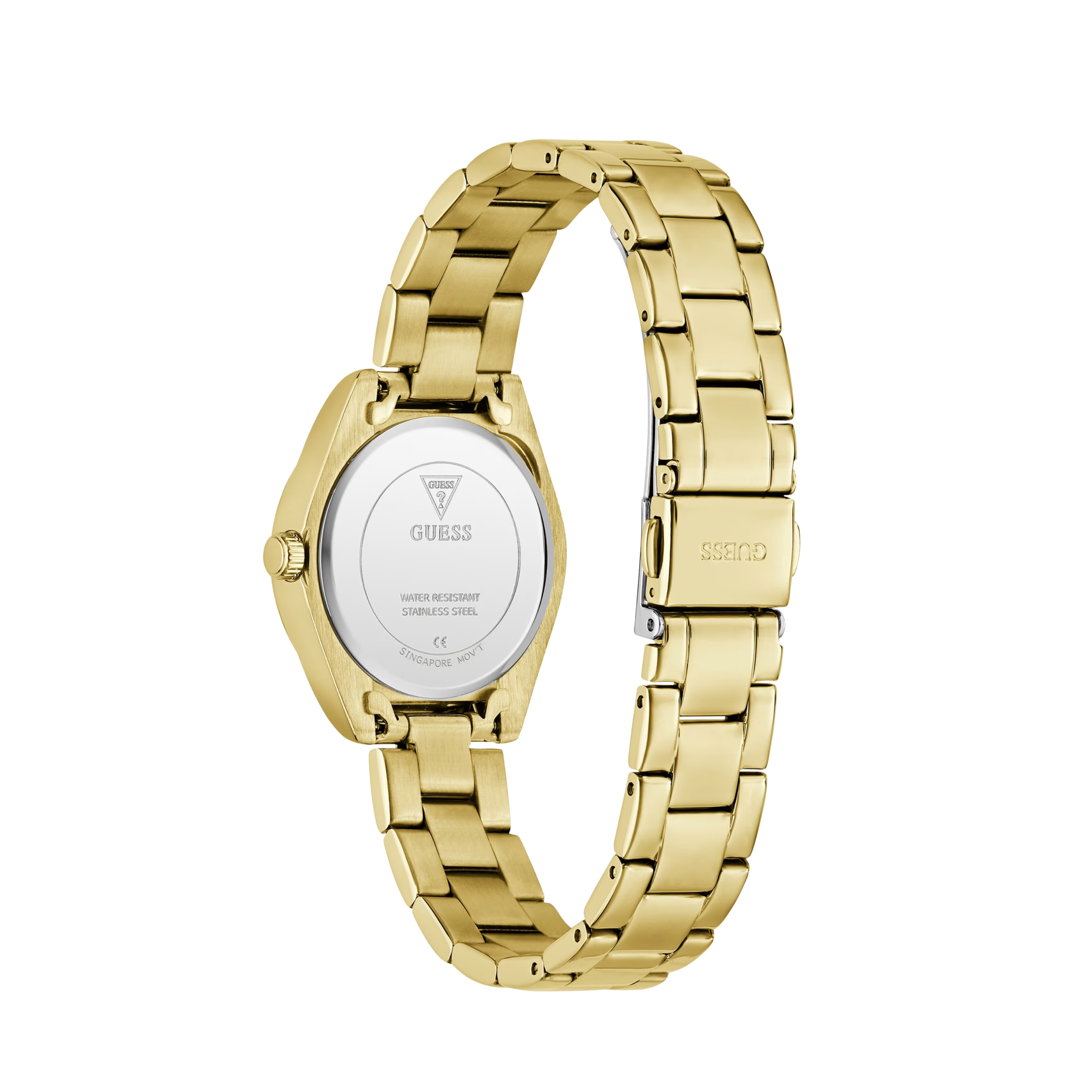 Guess Women Crystal Analogue Watch 30 mm GW0841L9 - Gold Green